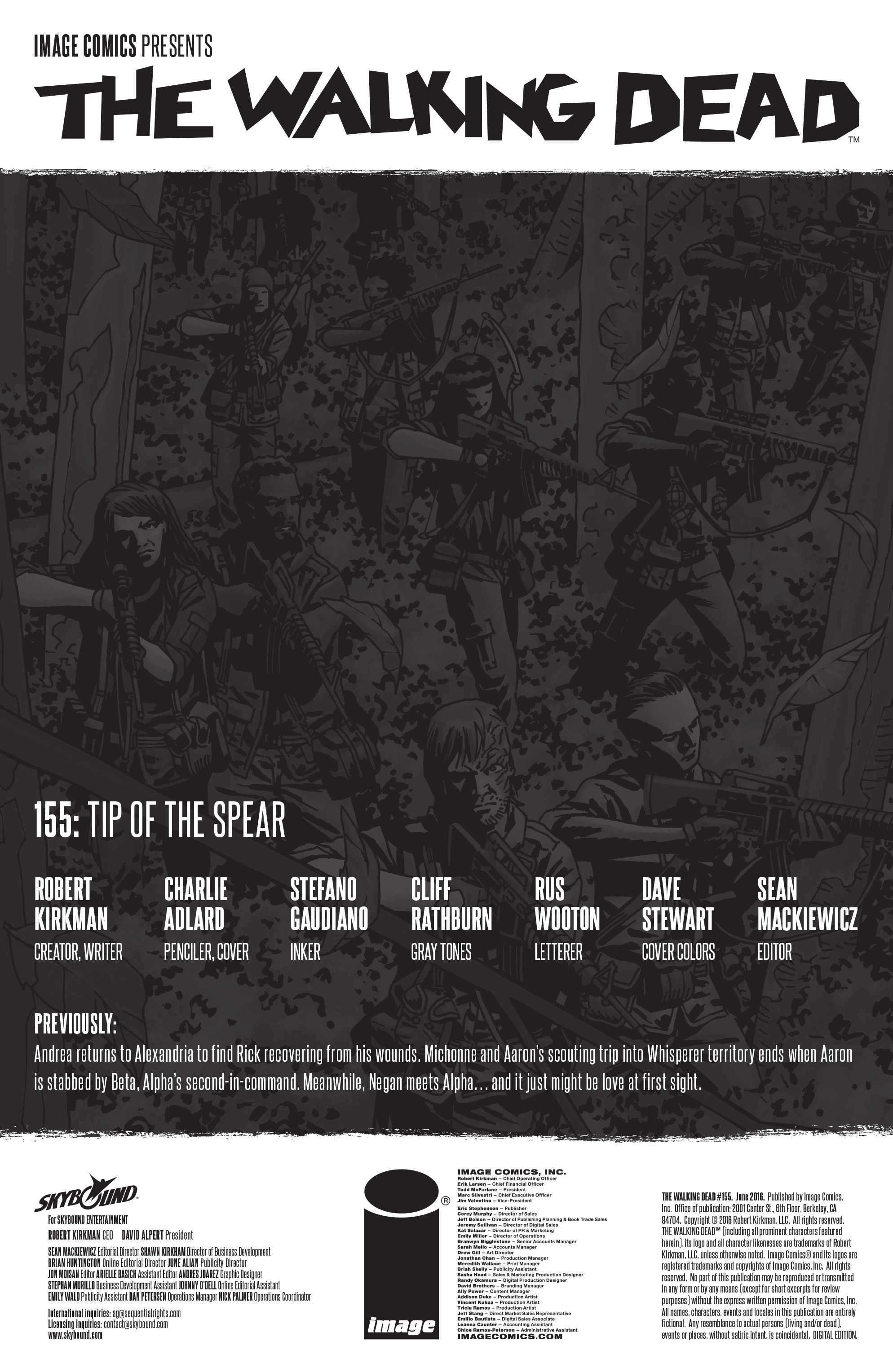 Read online The Walking Dead comic -  Issue #155 - 2