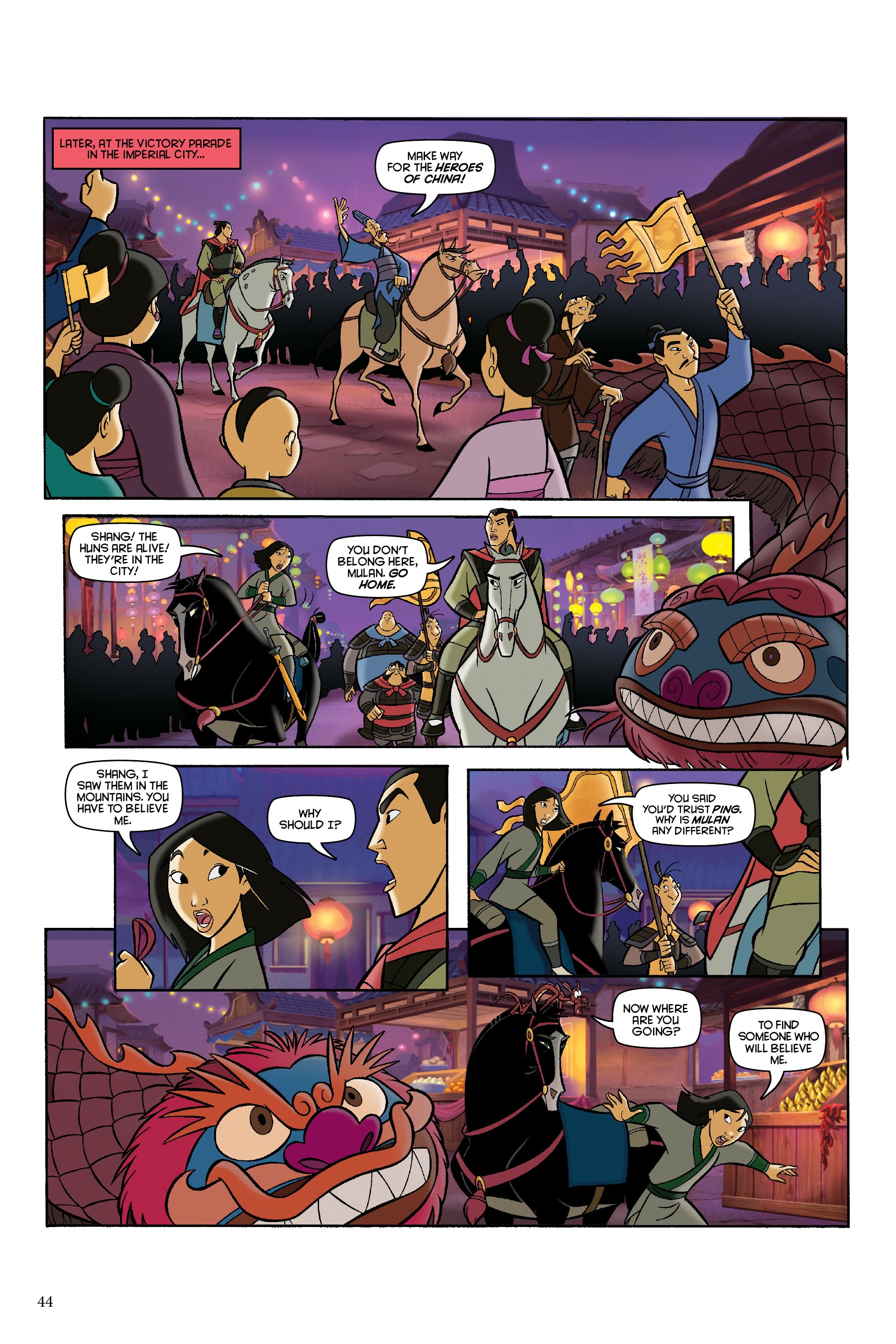 Read online Disney Mulan: The Story of the Movie in Comics comic -  Issue # TPB - 44