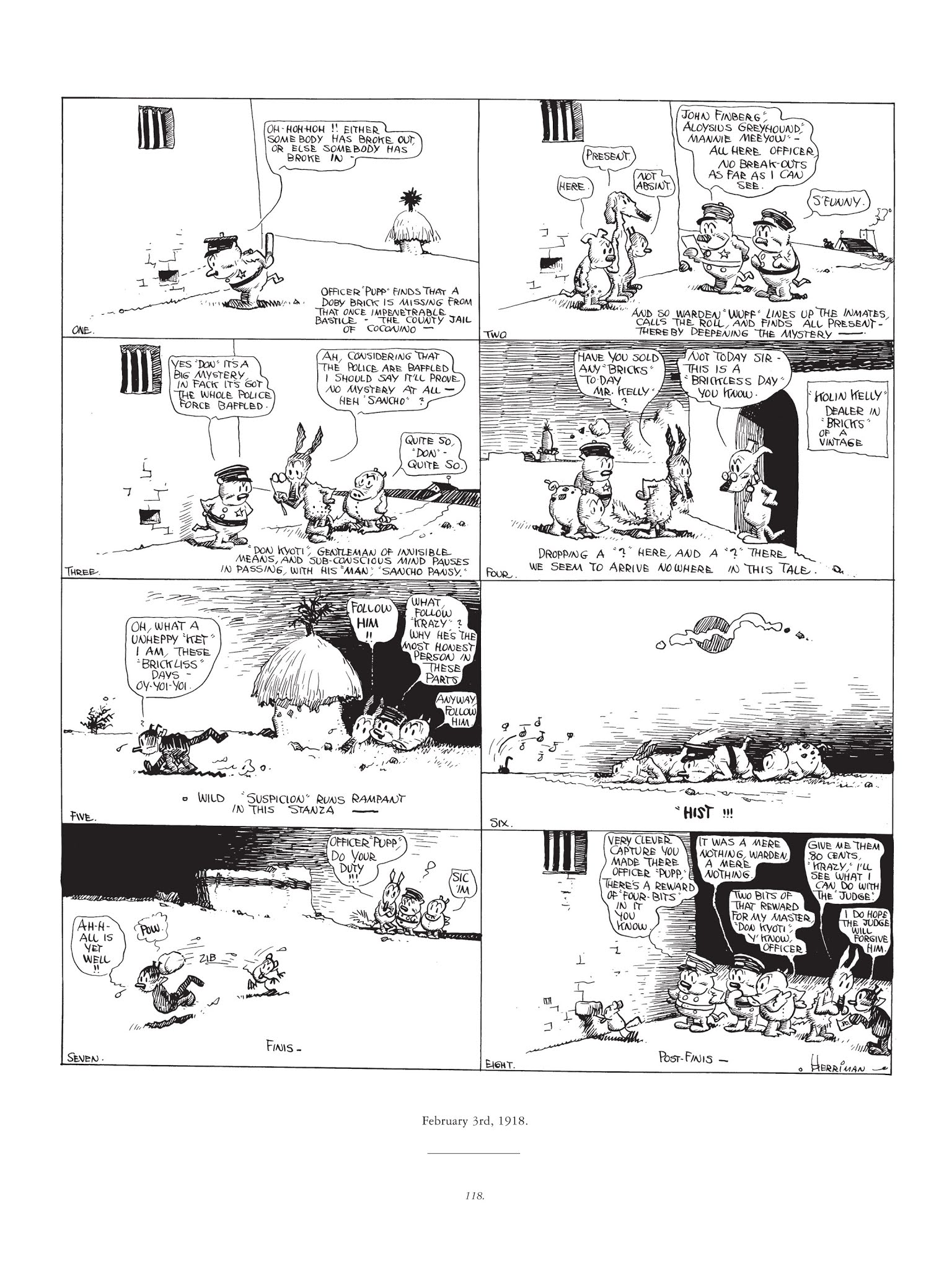 Read online Krazy & Ignatz comic -  Issue # TPB 1 - 118