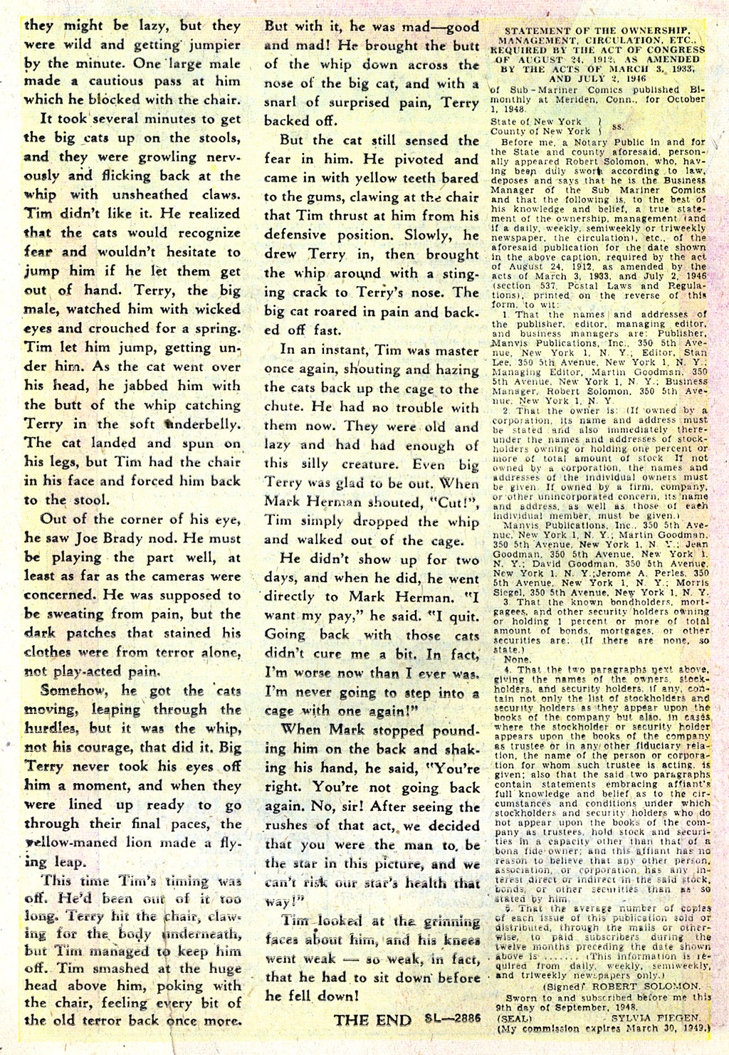 Read online Sub-Mariner Comics comic -  Issue #31 - 15