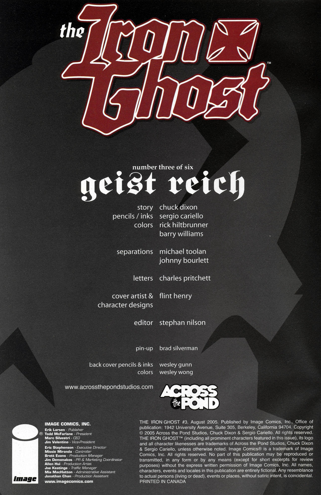 Read online Iron Ghost comic -  Issue #3 - 3