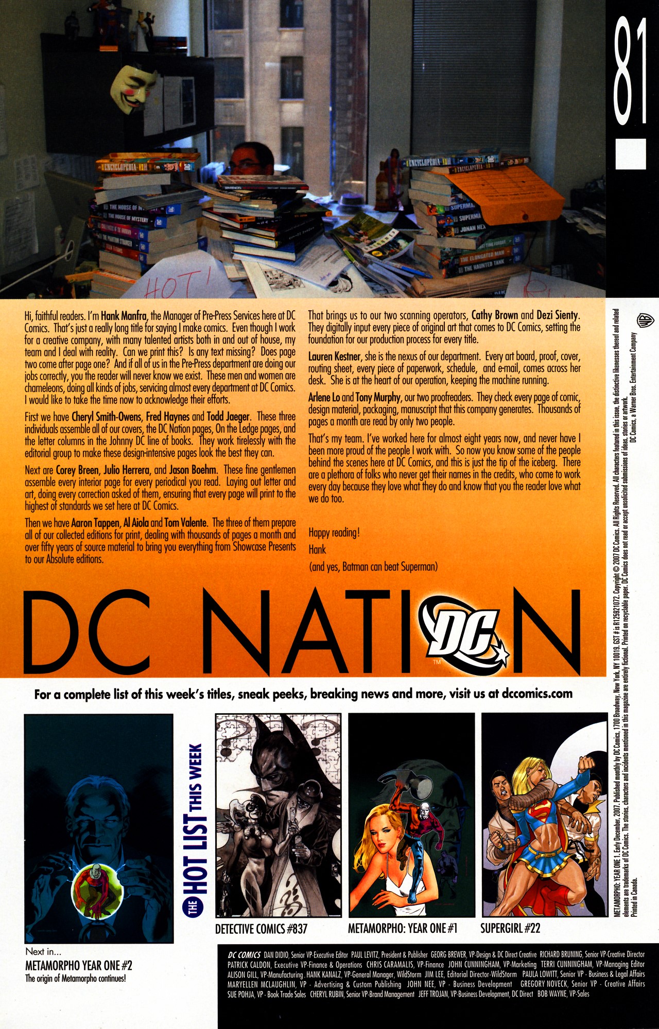 Read online Metamorpho: Year One comic -  Issue #1 - 25