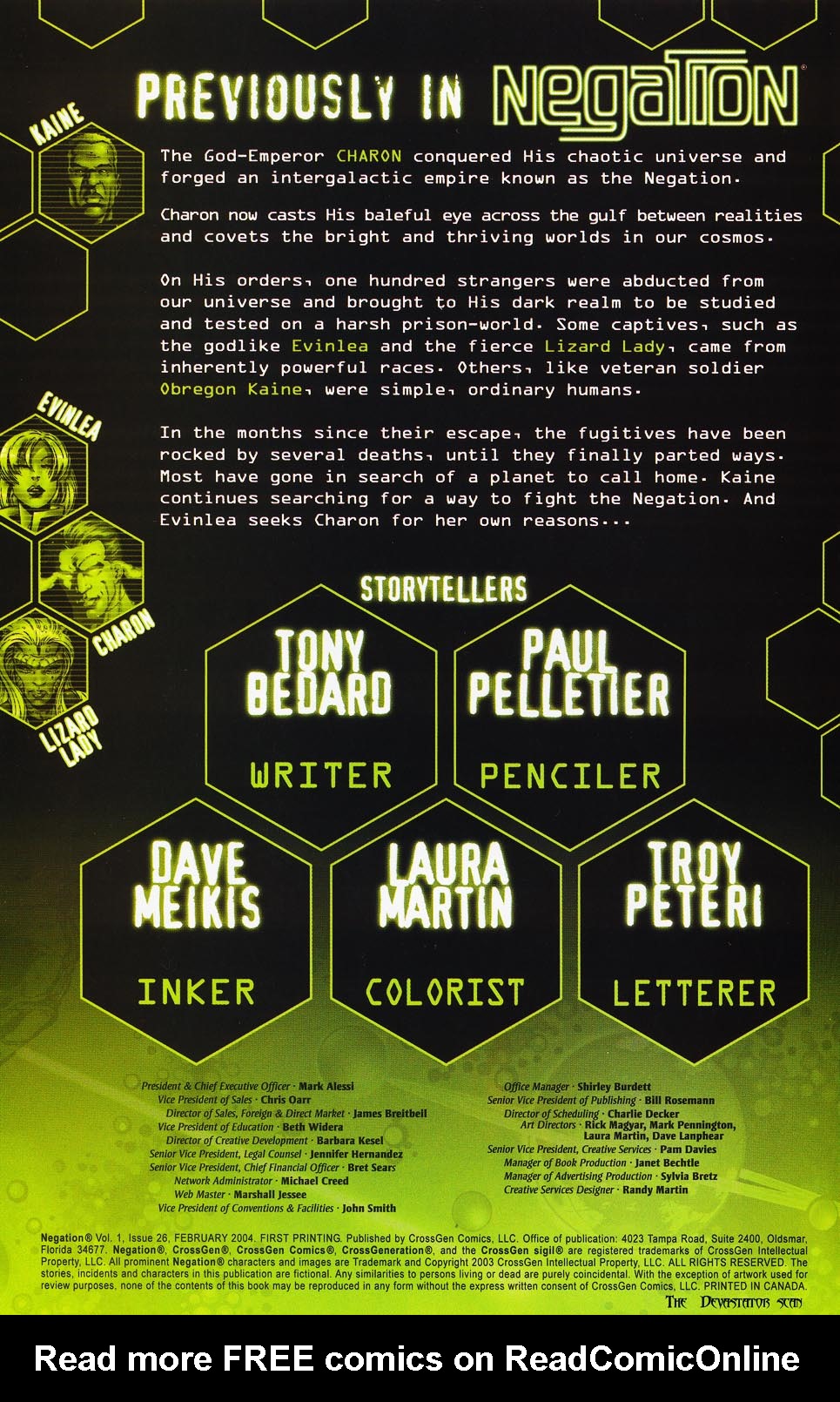 Read online Negation comic -  Issue #26 - 2
