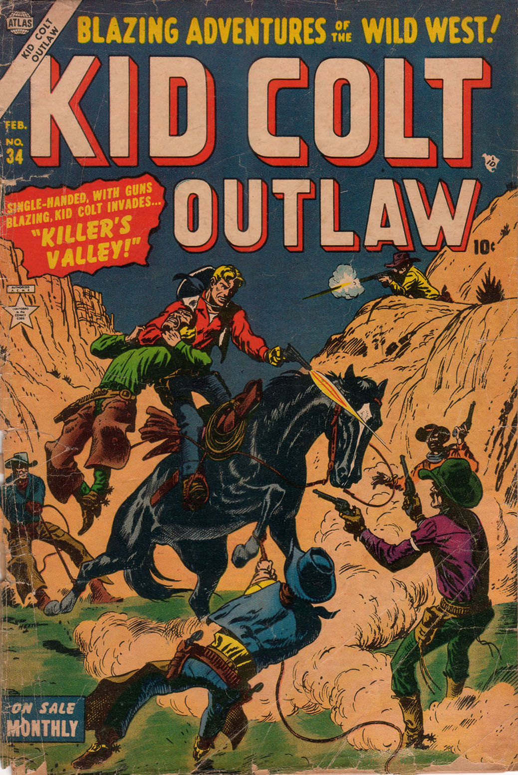 Read online Kid Colt Outlaw comic -  Issue #34 - 1