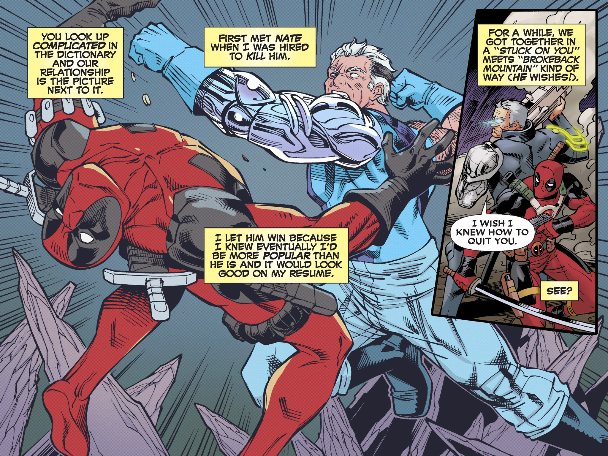 Read online Deadpool & Cable: Split Second Infinite Comic comic -  Issue #2 - 11