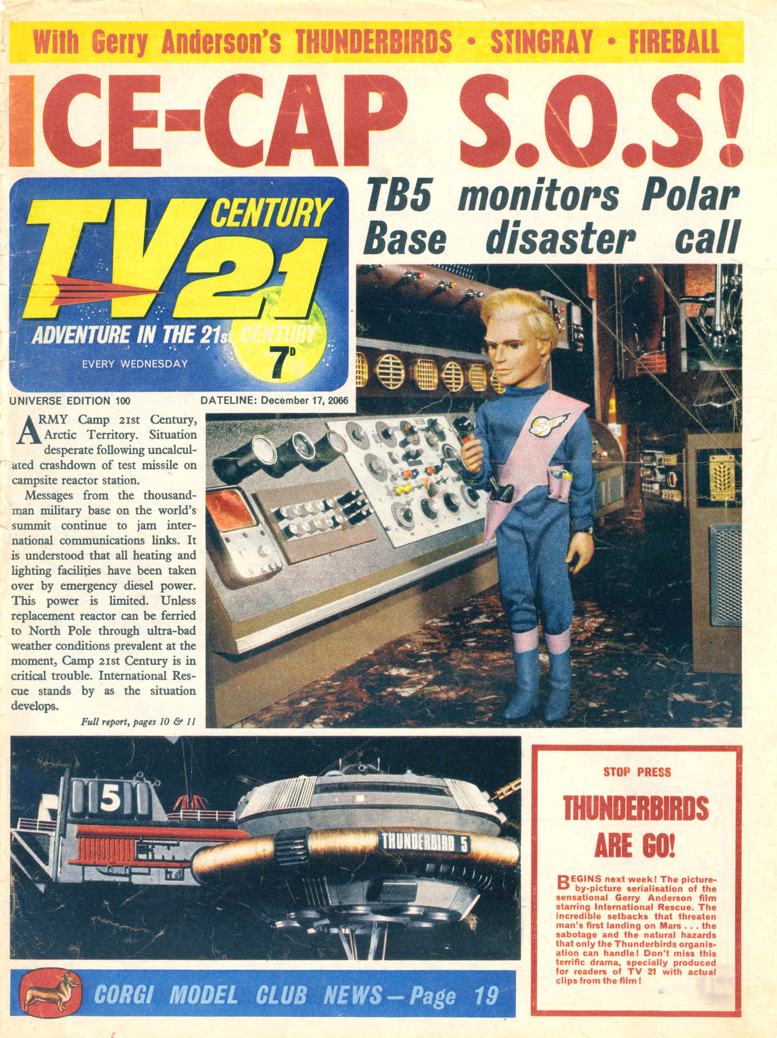 Read online TV Century 21 (TV 21) comic -  Issue #100 - 1