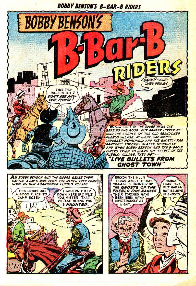 Read online Bobby Benson's B-Bar-B Riders comic -  Issue #7 - 11