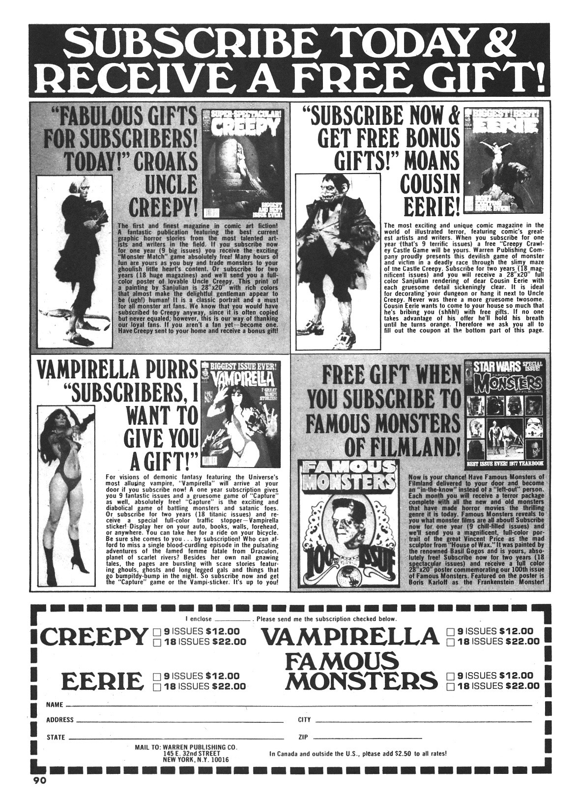 Read online Vampirella (1969) comic -  Issue #64 - 90