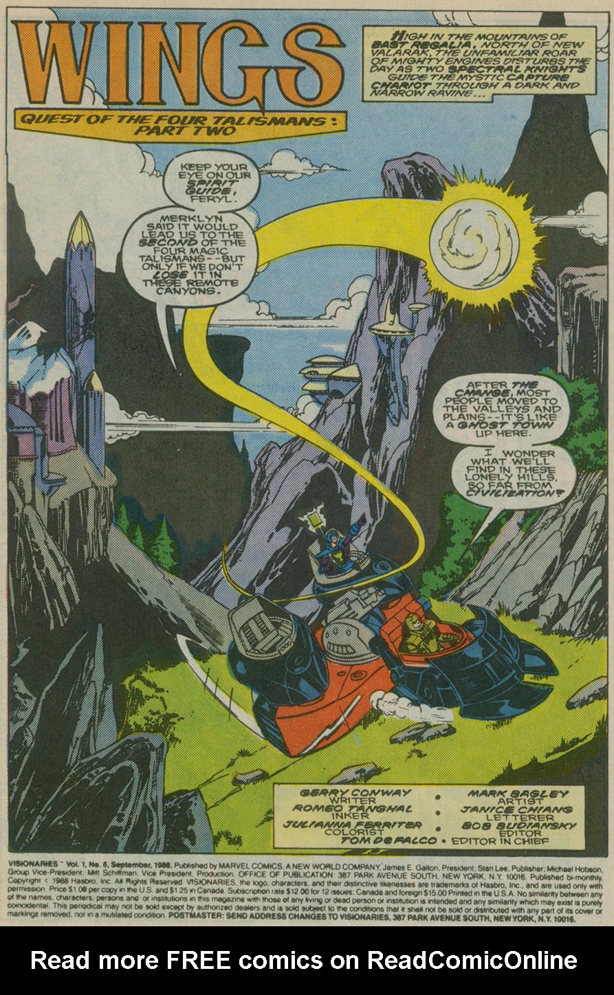 Read online Visionaries comic -  Issue #6 - 2