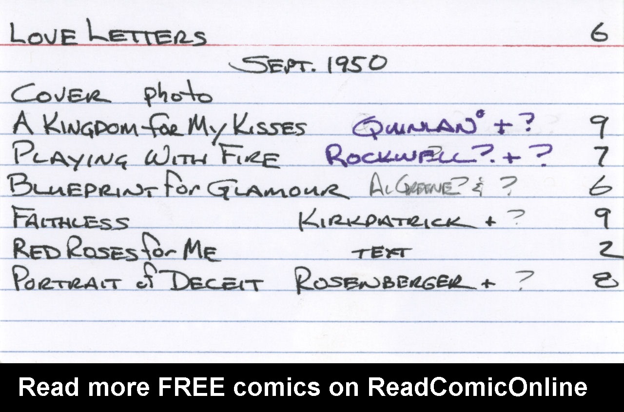 Read online Love Letters comic -  Issue #6 - 52