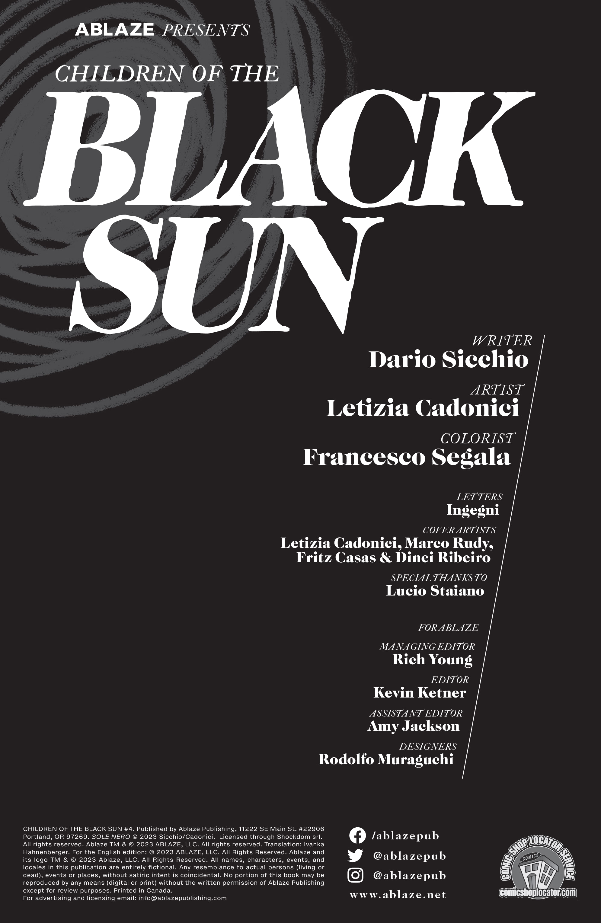 Read online Children of the Black Sun comic -  Issue #4 - 2