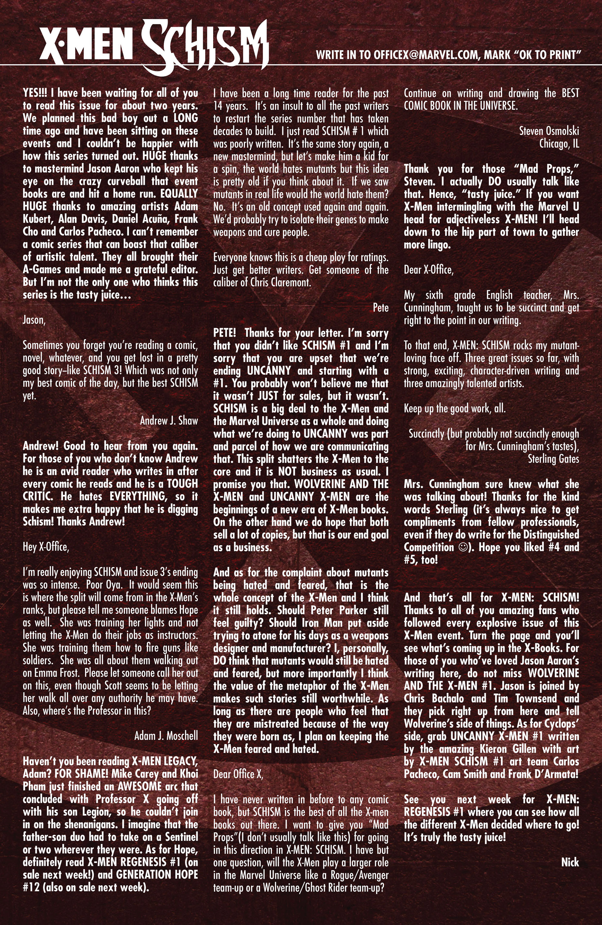 Read online X-Men: Schism comic -  Issue #5 - 24