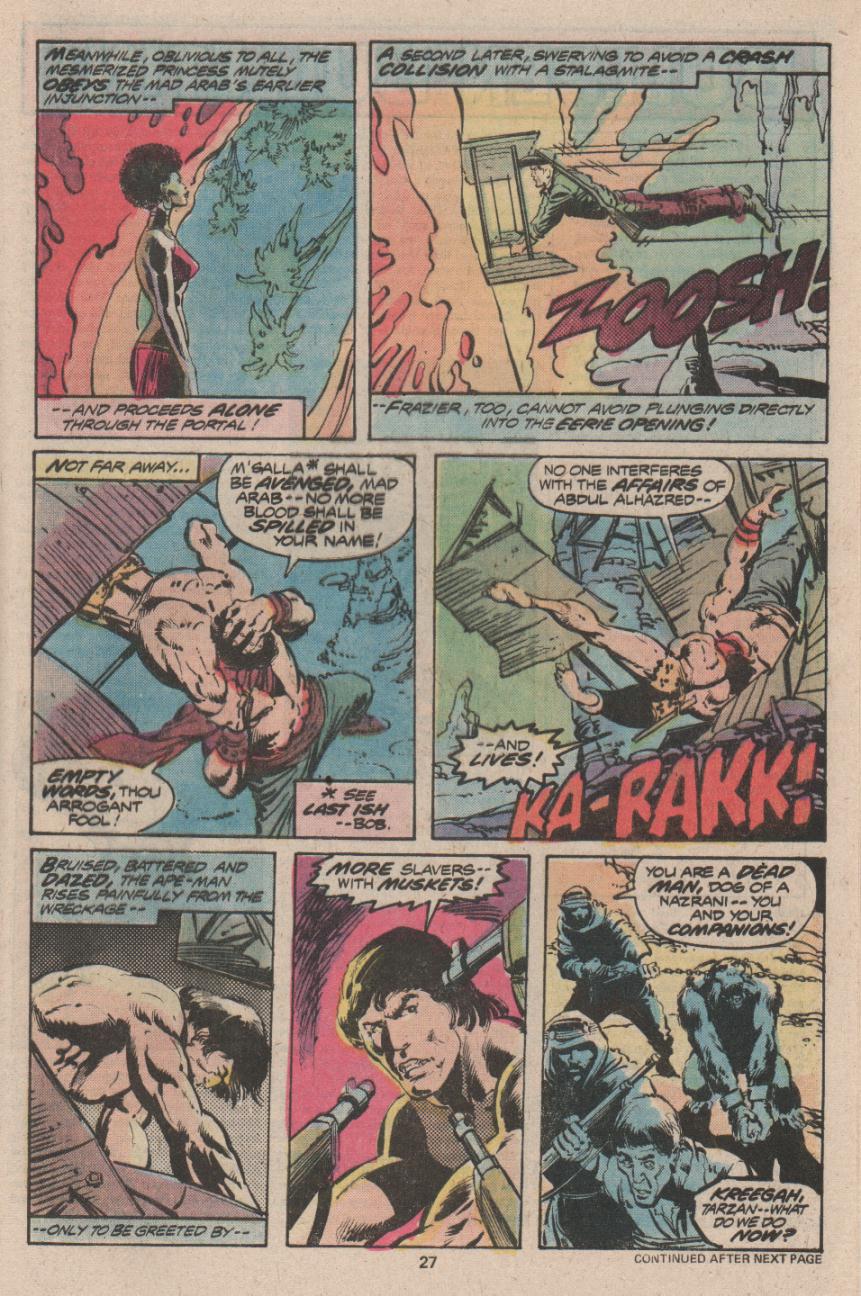 Read online Tarzan (1977) comic -  Issue #16 - 17
