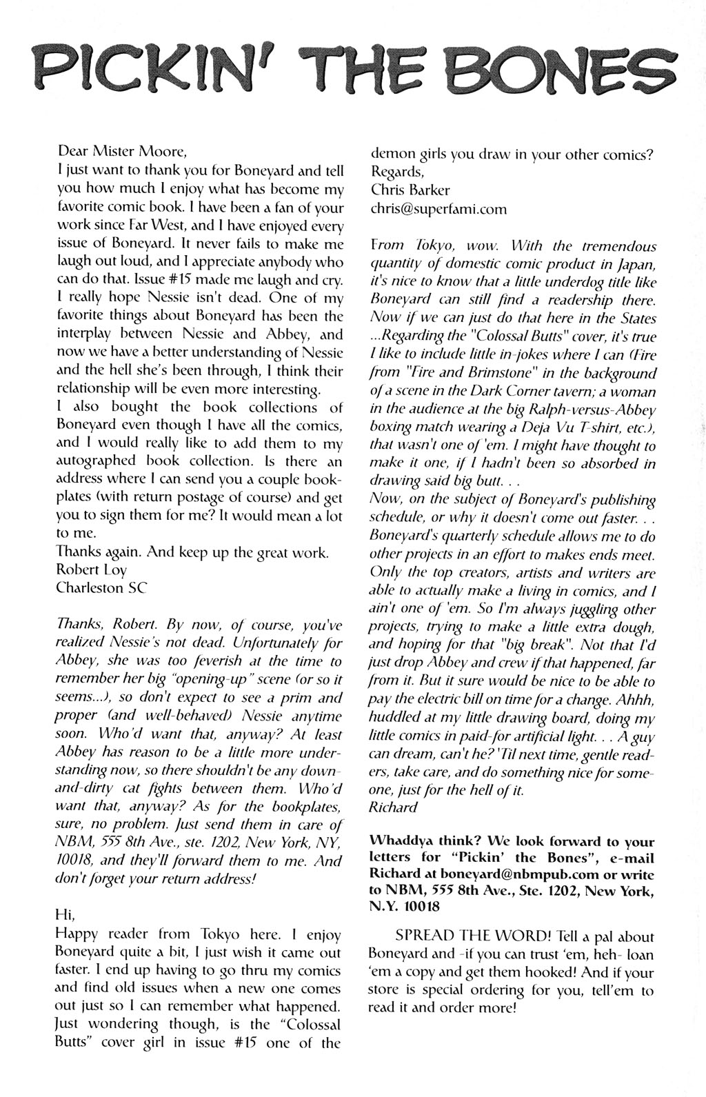 Read online Boneyard comic -  Issue #16 - 26