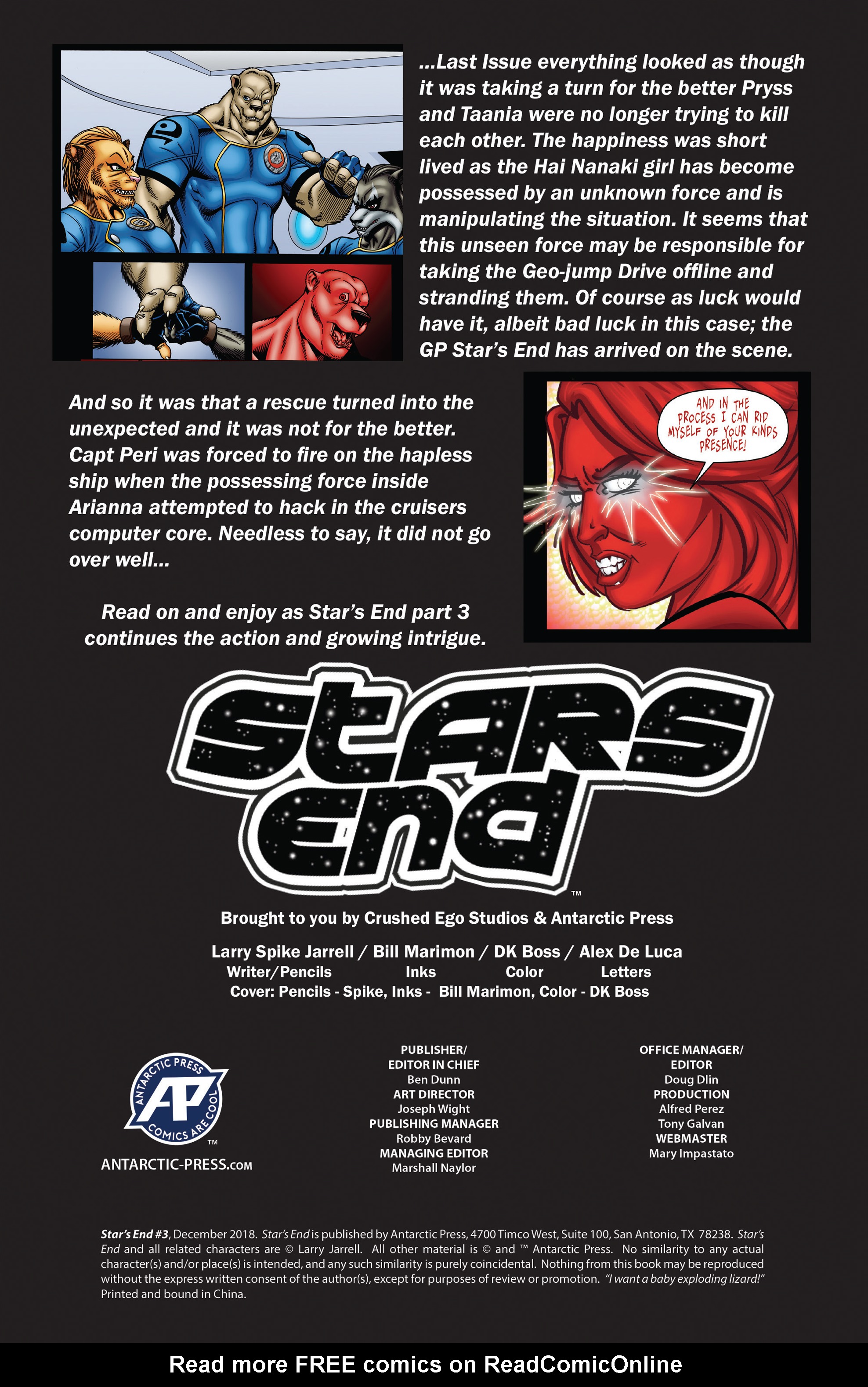 Read online Stars End comic -  Issue #3 - 2