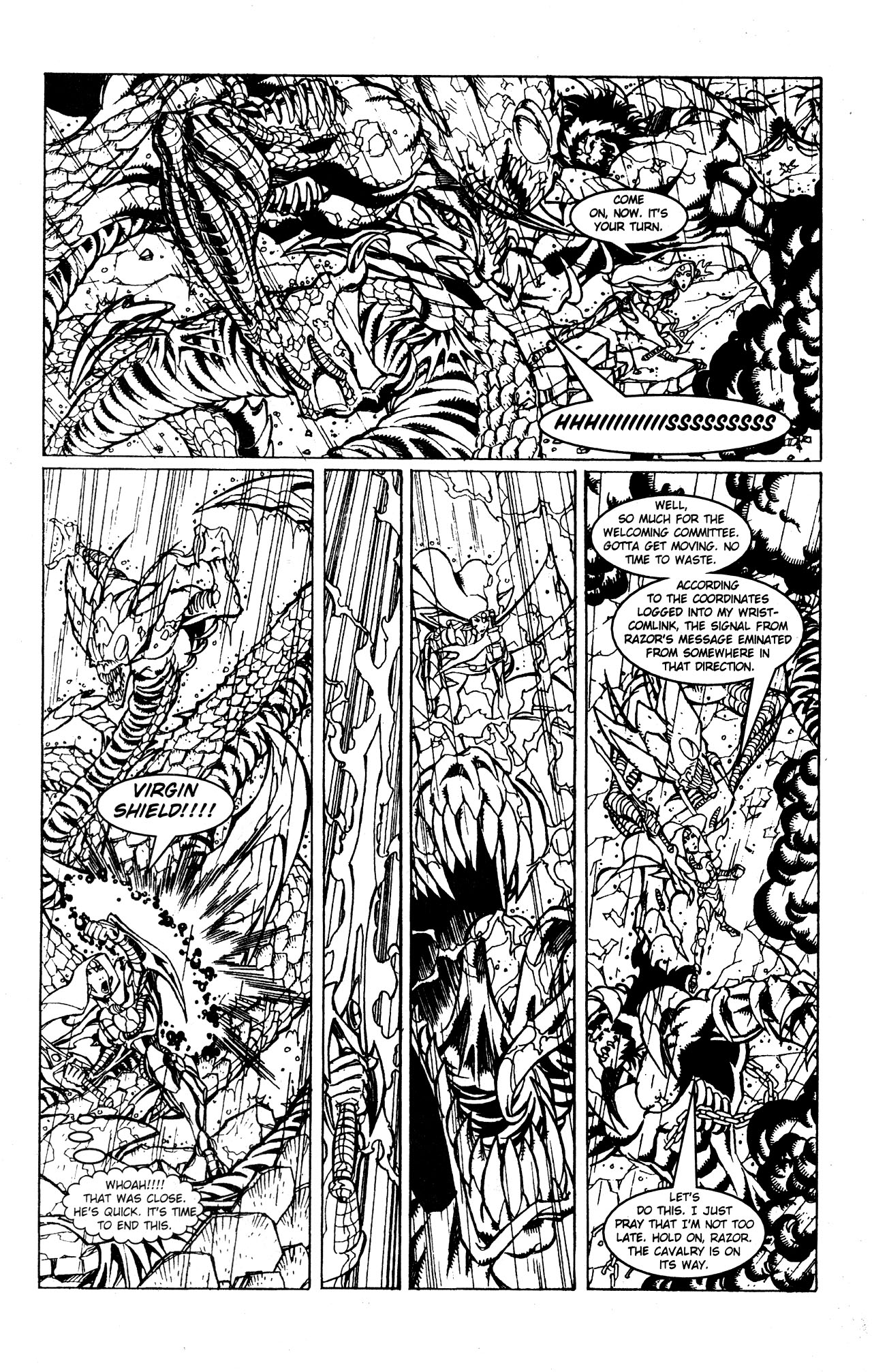 Read online Razor and Warrior Nun Areala: Dark Prophecy comic -  Issue #2 - 14