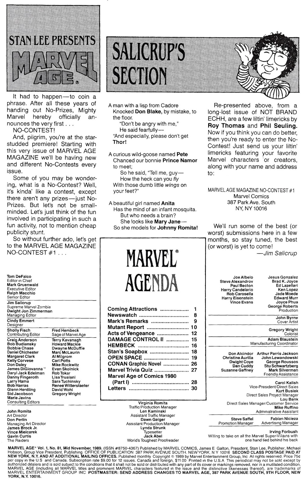 Marvel Age issue 81 - Page 2