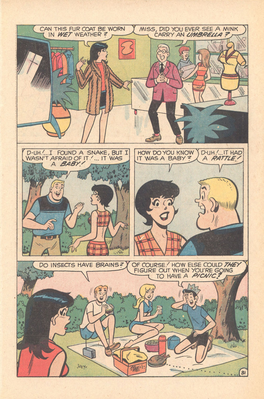 Read online Archie's TV Laugh-Out comic -  Issue #4 - 61