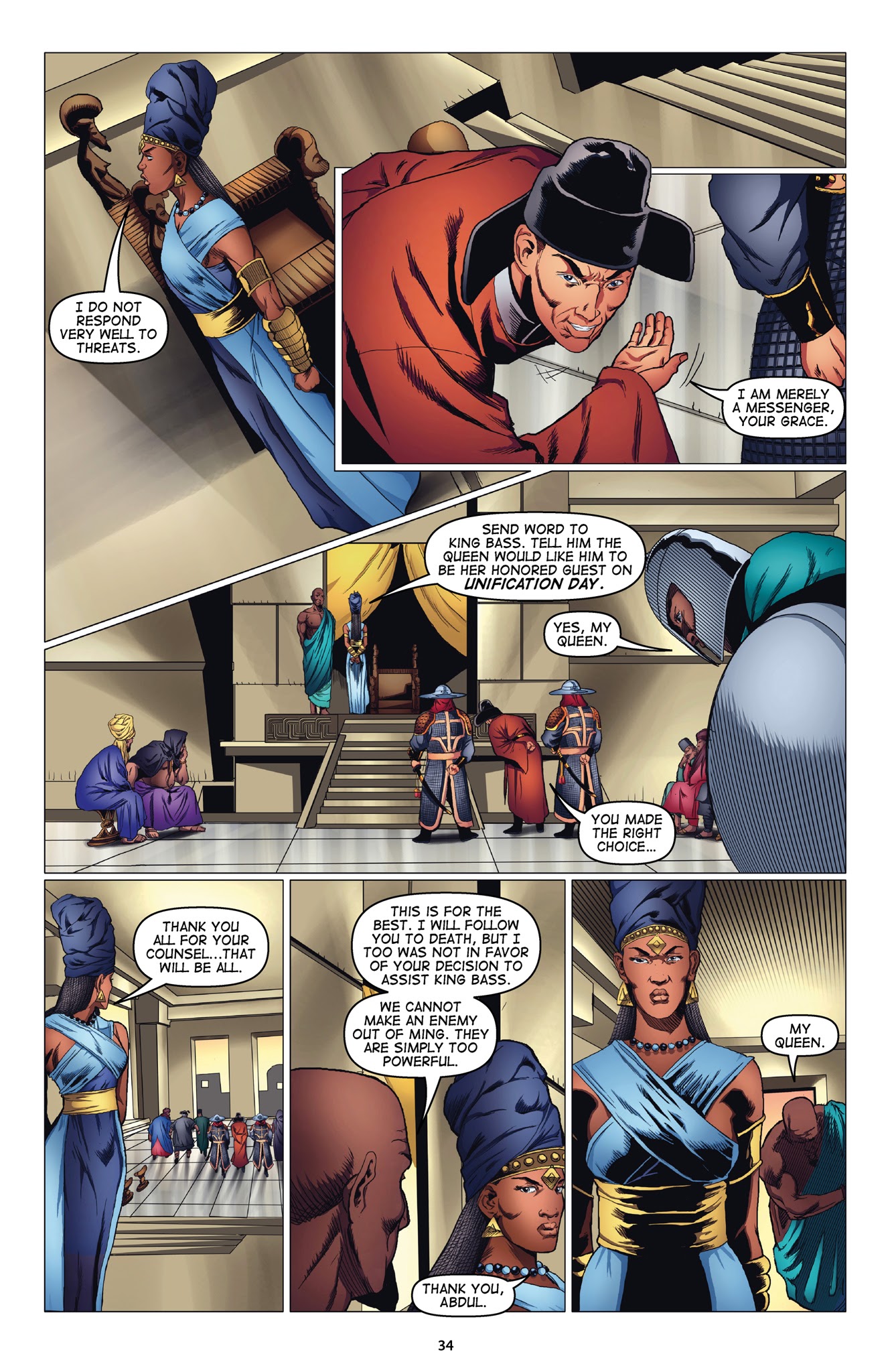 Read online Malika: Warrior Queen comic -  Issue # TPB 1 (Part 1) - 36