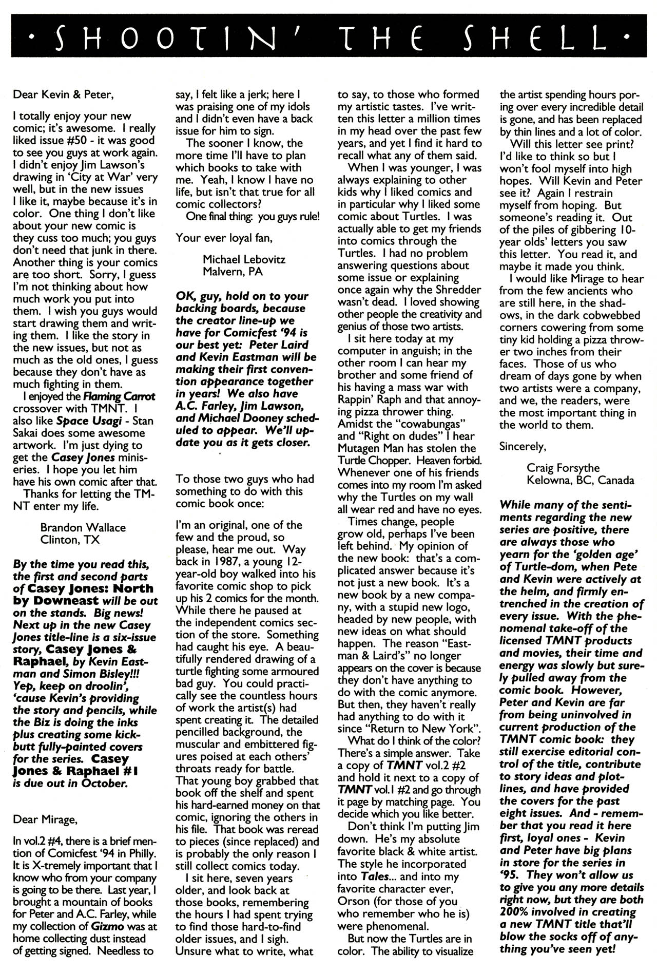 Read online Teenage Mutant Ninja Turtles (1993) comic -  Issue #6 - 27