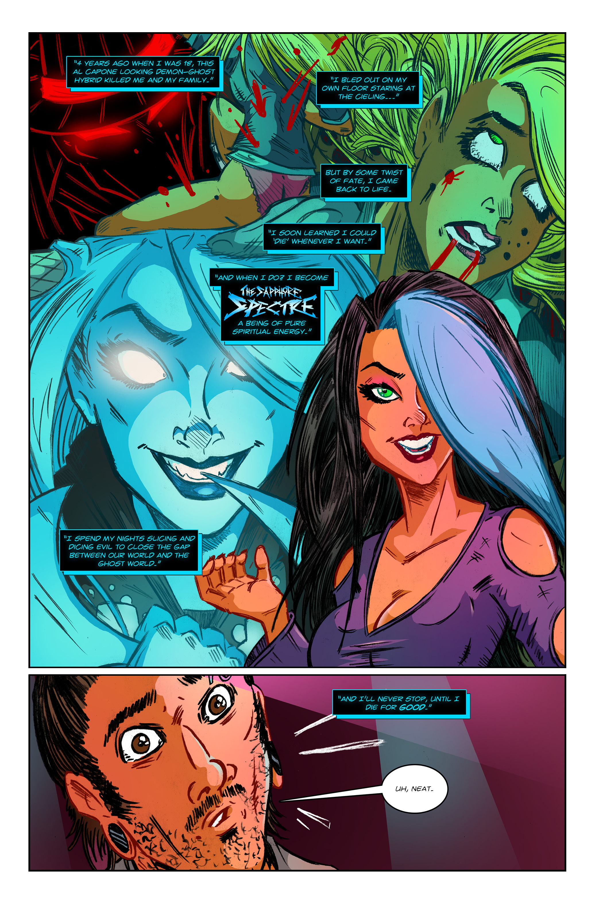 Read online The Sapphire Spectre comic -  Issue # Full - 6