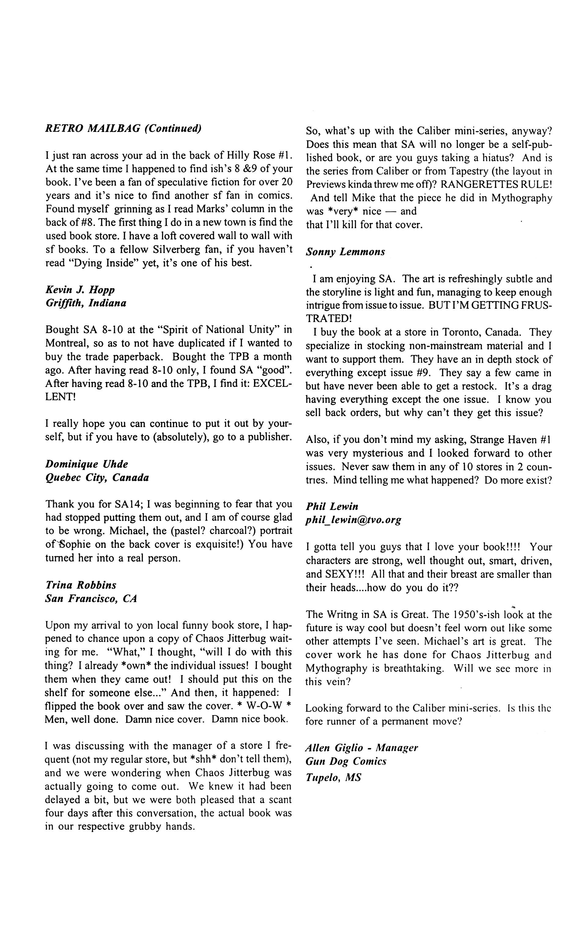 Read online Strange Attractors (1993) comic -  Issue #15 - 25