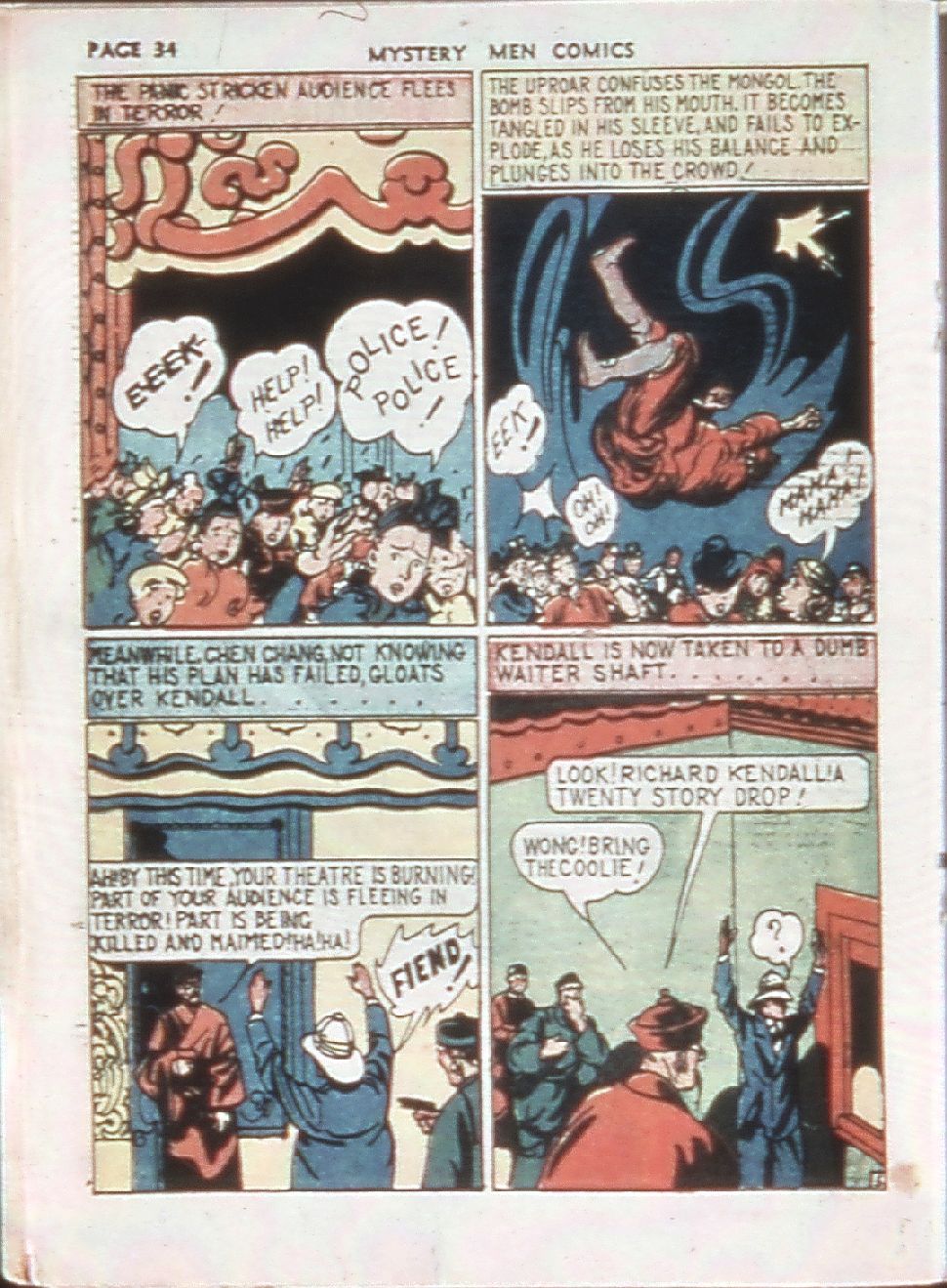 Read online Mystery Men Comics comic -  Issue #8 - 36