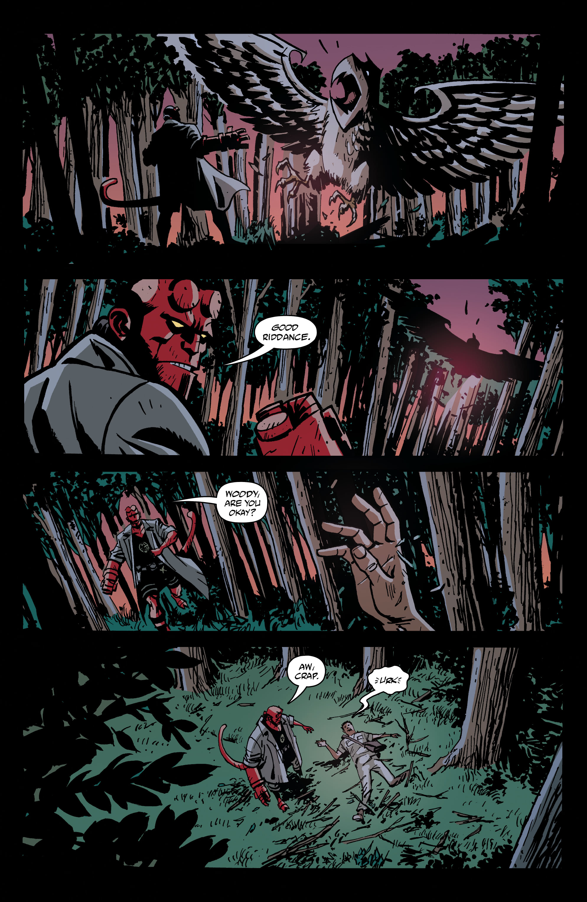 Read online Hellboy And The B.P.R.D.: 1957 - Falling Sky comic -  Issue # Full - 22