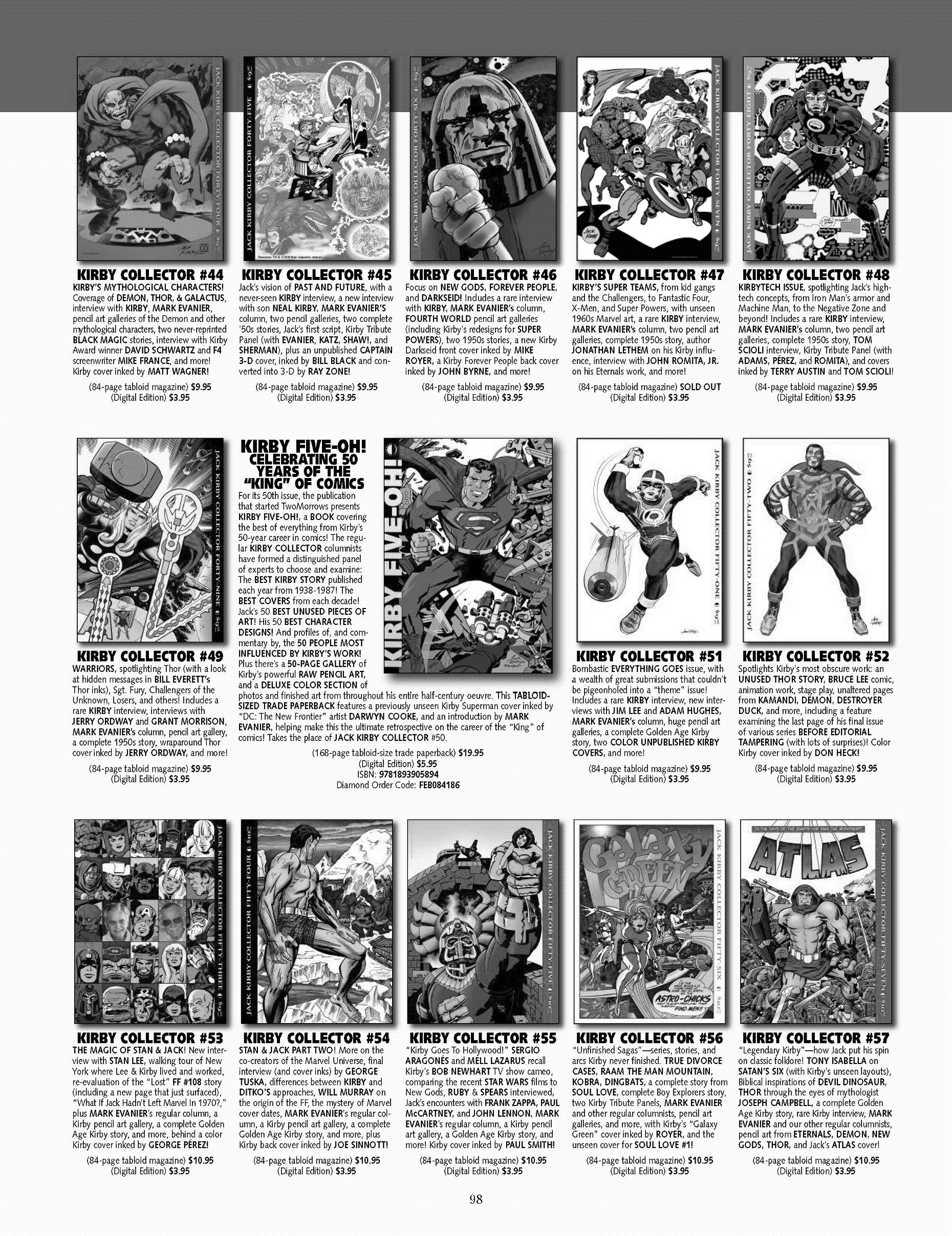 Read online The Jack Kirby Collector comic -  Issue #59 - 95