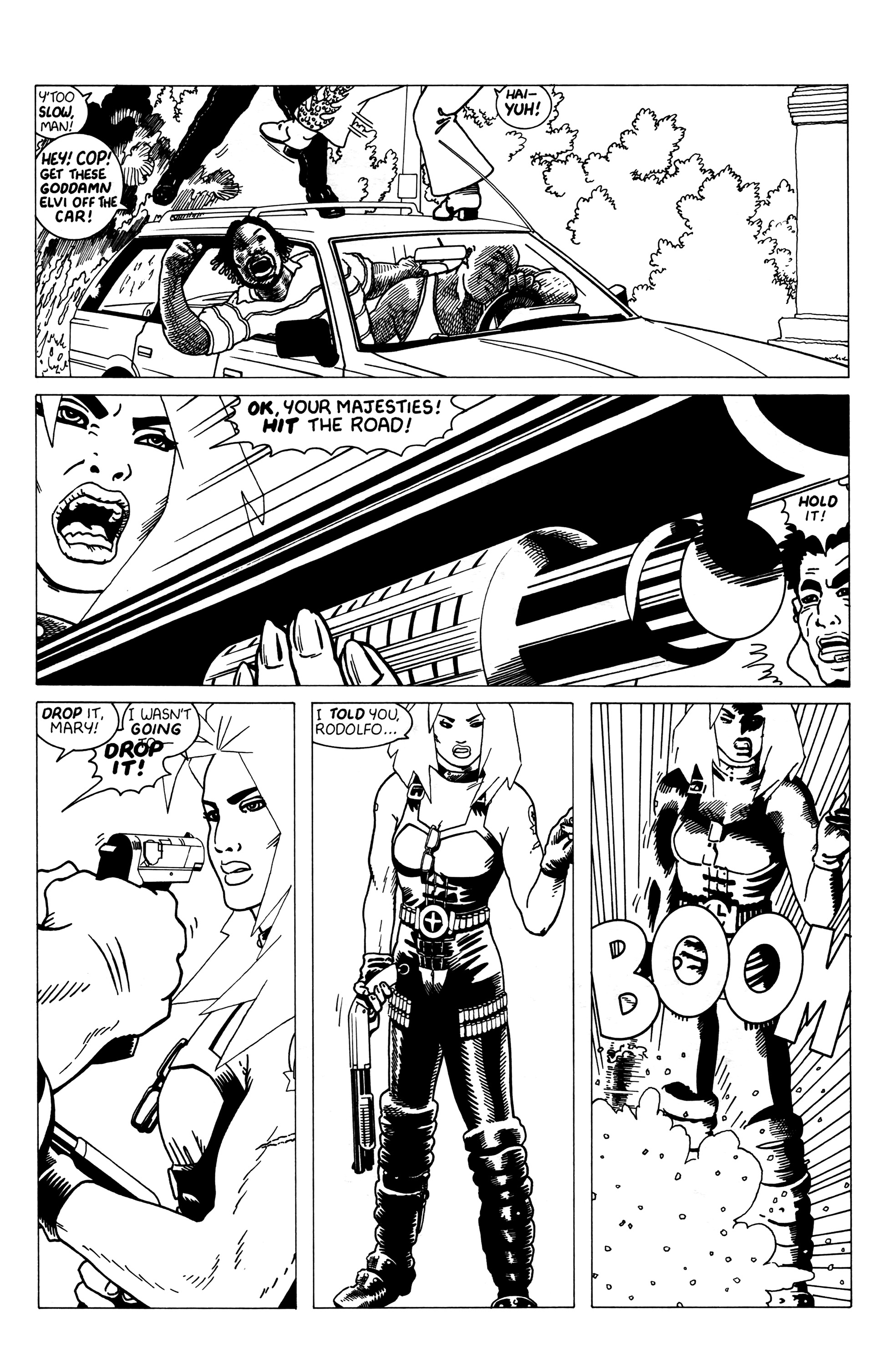 Read online Warrior Nun: Black & White comic -  Issue #19 - 5