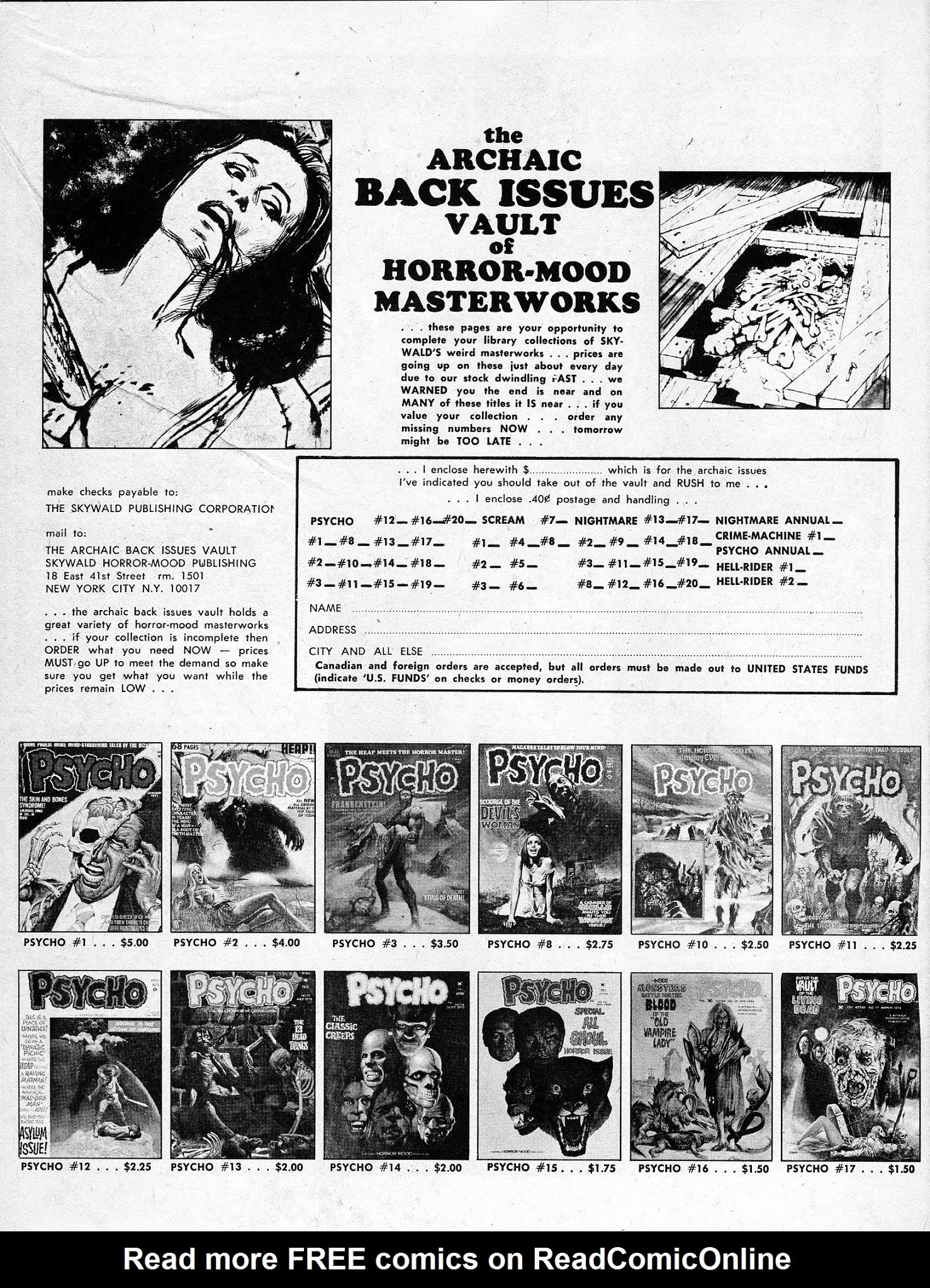 Read online Scream (1973) comic -  Issue #9 - 20