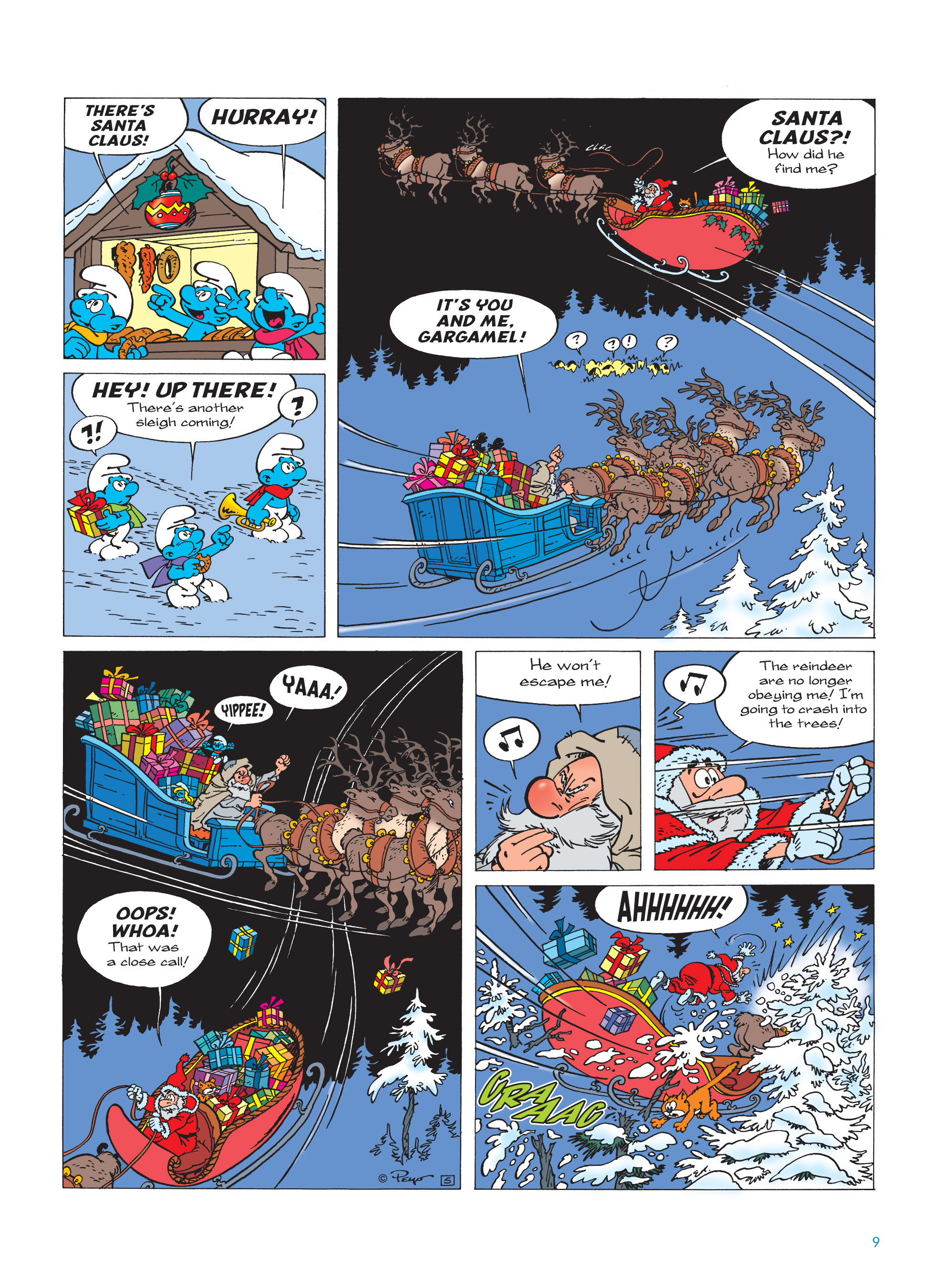 Read online The Smurfs Christmas comic -  Issue # Full - 9
