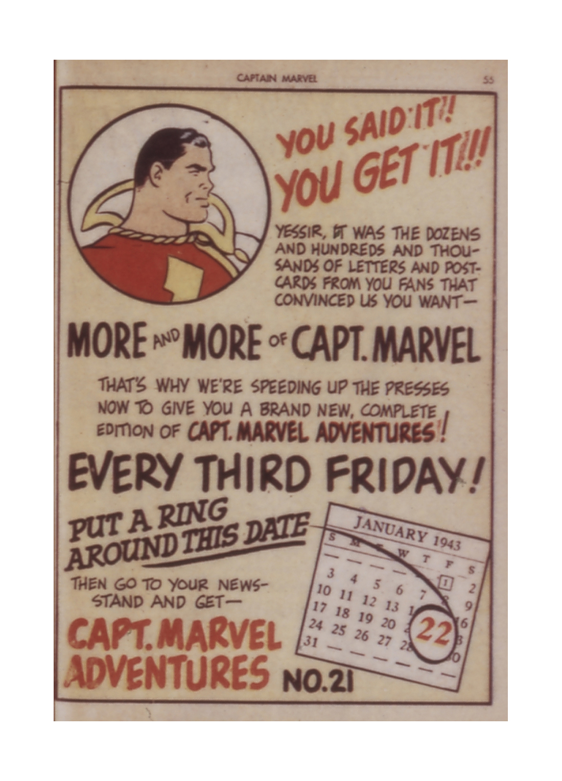 Read online Captain Marvel Adventures comic -  Issue #20 - 55