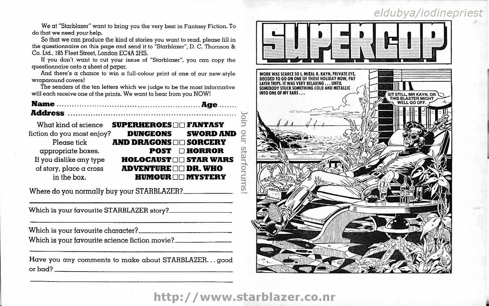 Read online Starblazer comic -  Issue #225 - 3