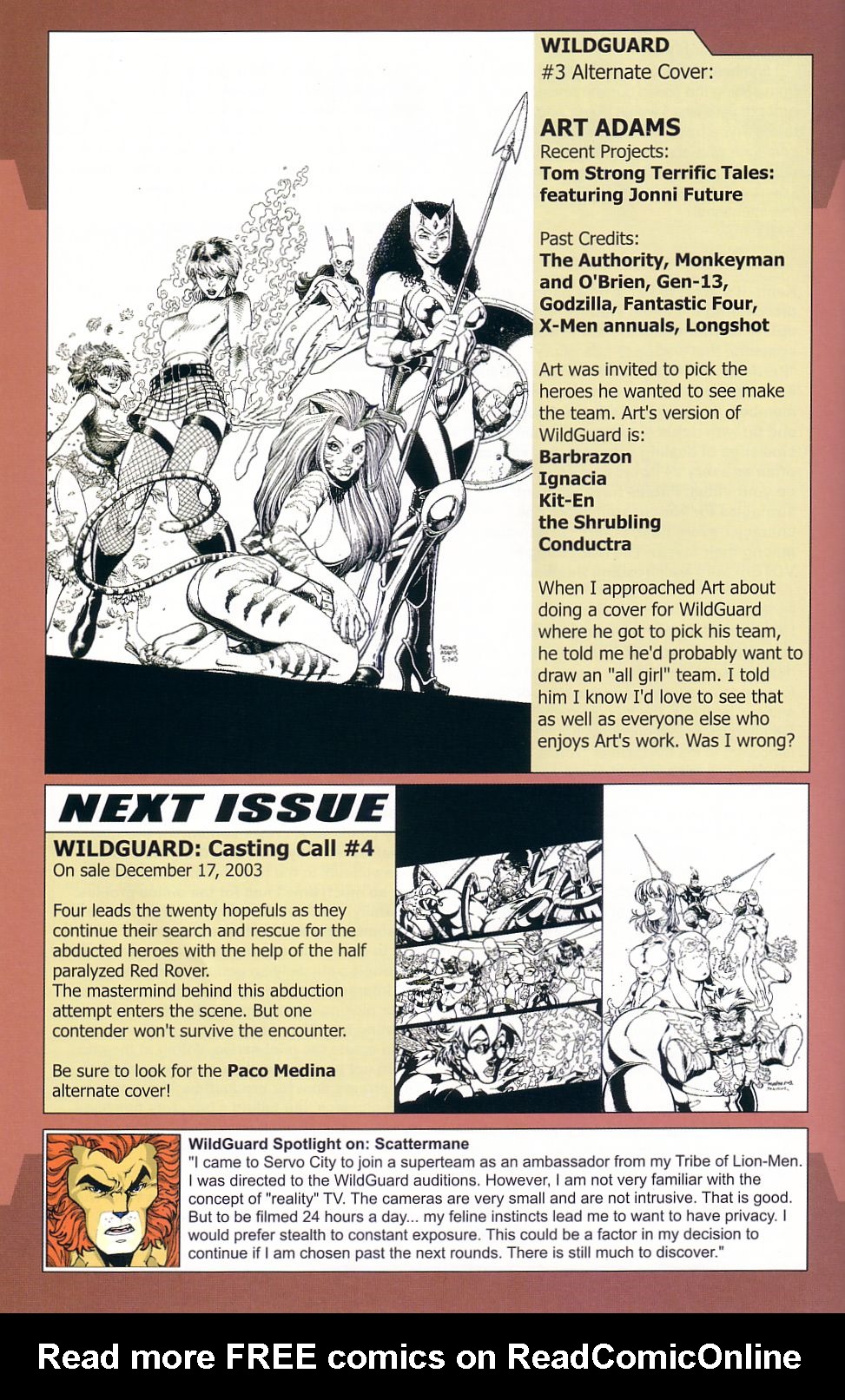 Read online Wildguard: Casting Call comic -  Issue #3 - 28