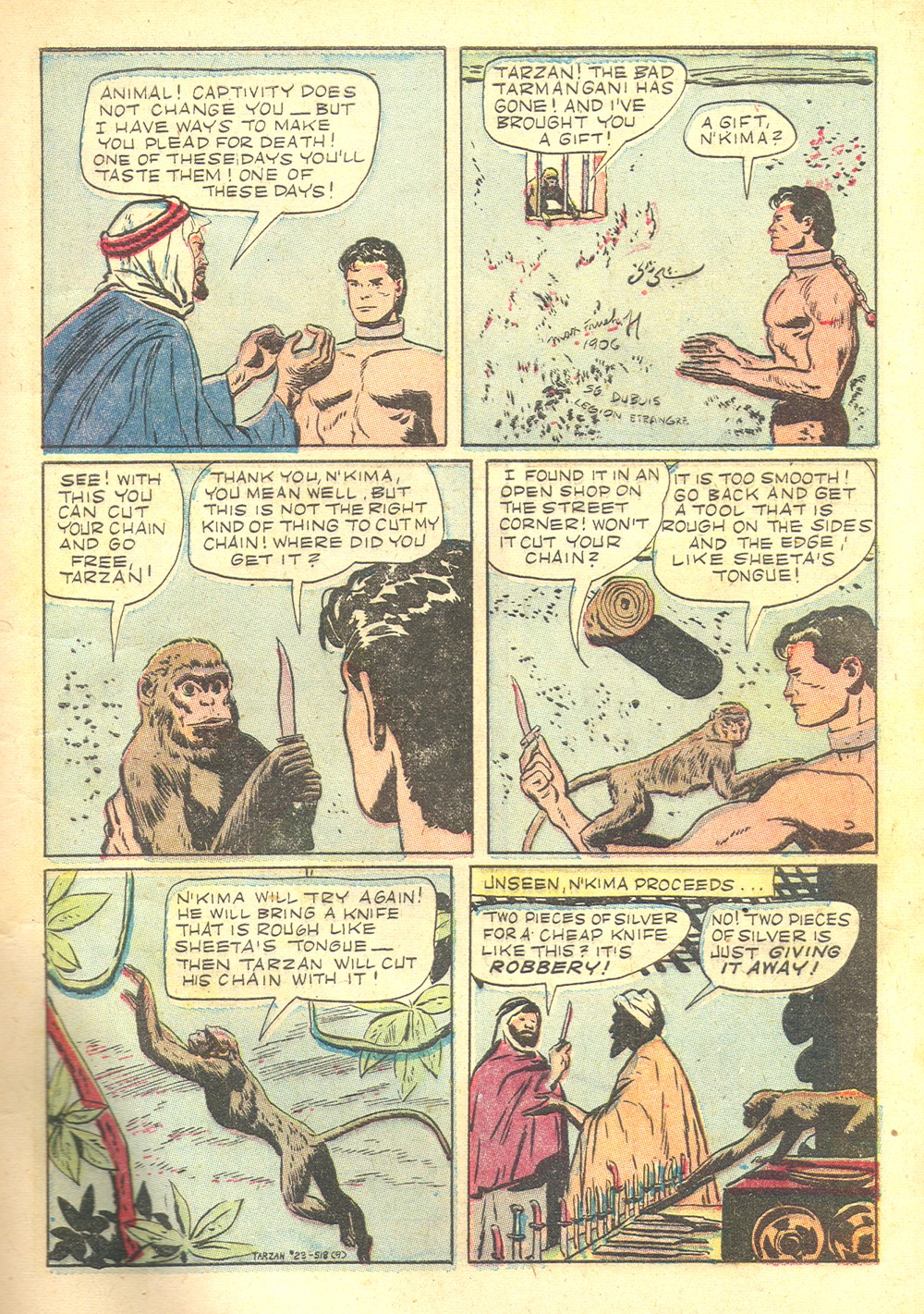 Read online Tarzan (1948) comic -  Issue #23 - 11