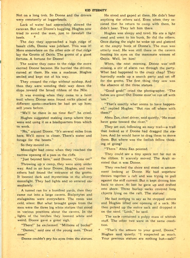 Read online Kid Eternity (1946) comic -  Issue #4 - 35