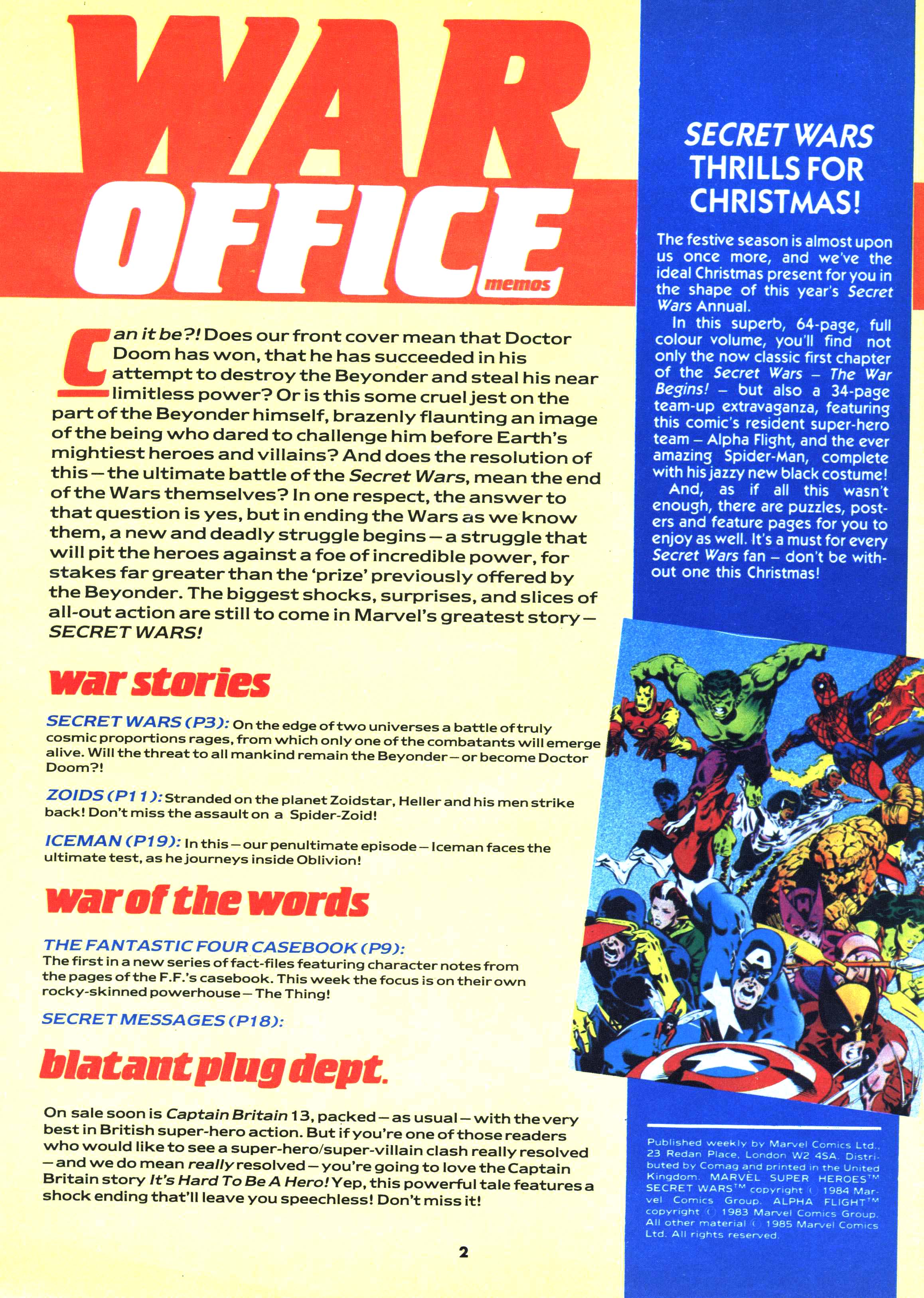Read online Secret Wars (1985) comic -  Issue #23 - 2