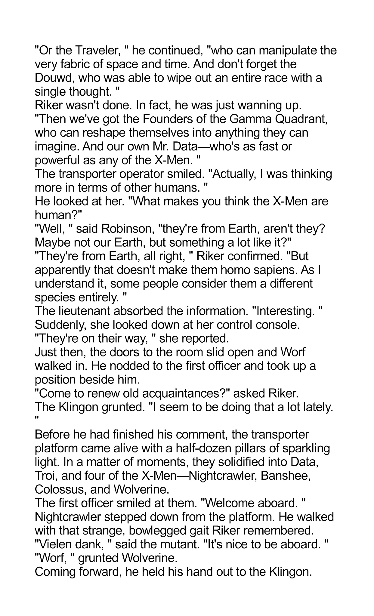 Read online Star Trek: The Next Generation/X-Men: Planet X comic -  Issue # TPB (Part 1) - 52