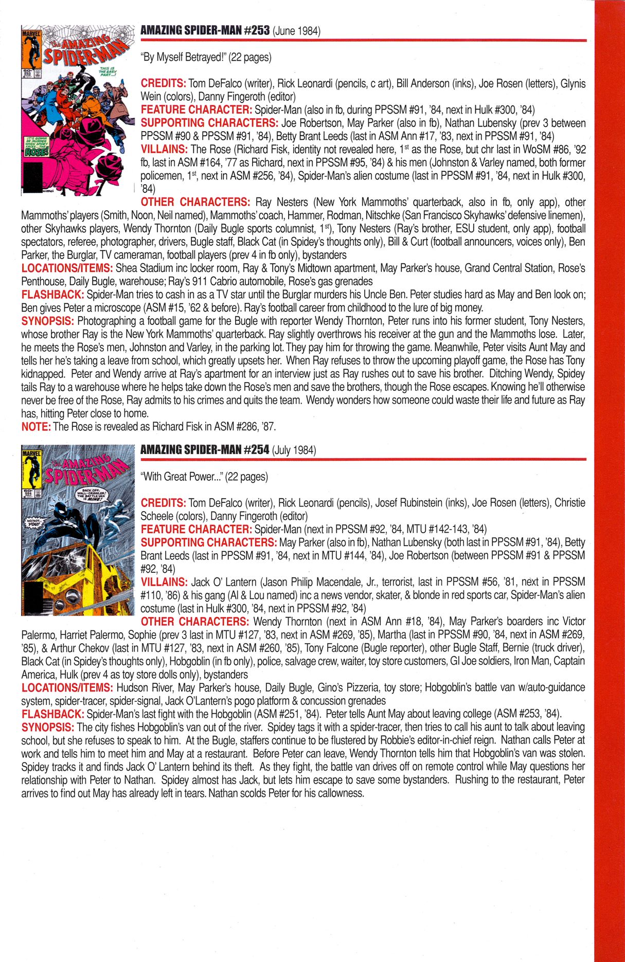 Read online Official Index to the Marvel Universe comic -  Issue #6 - 7