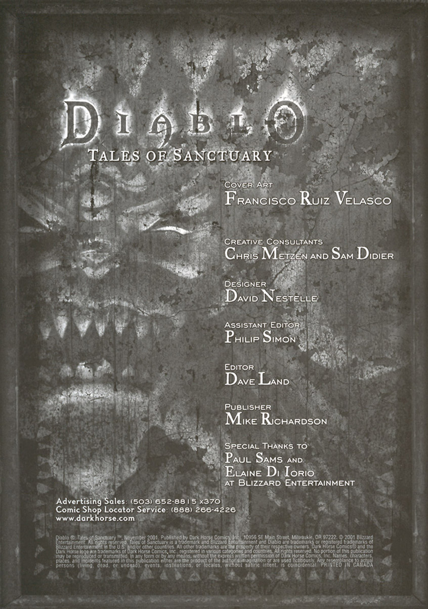 Read online Diablo: Tales of Sanctuary comic -  Issue # Full - 2