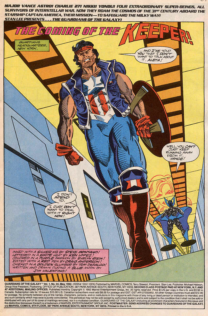 Read online Guardians of the Galaxy (1990) comic -  Issue #24 - 2