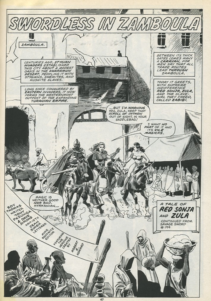 Read online The Savage Sword Of Conan comic -  Issue #195 - 49