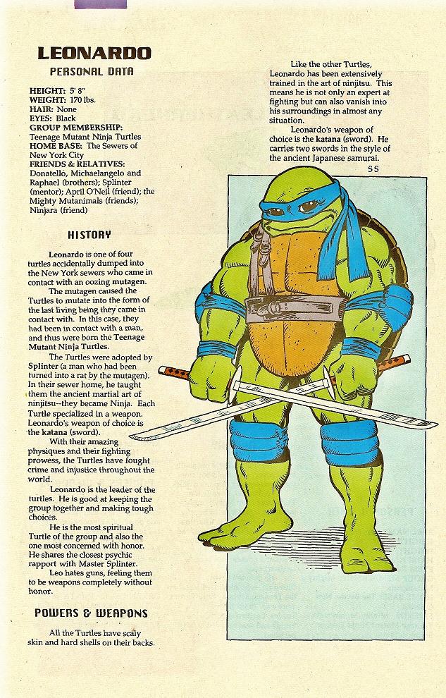 Read online Teenage Mutant Ninja Turtles Mutant Universe Sourcebook comic -  Issue #1 - 40