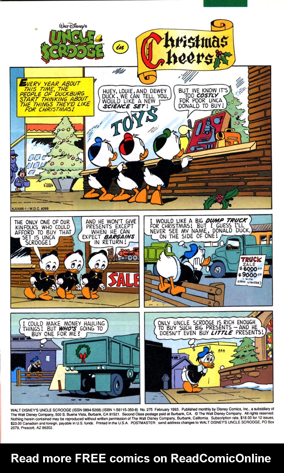 Read online Uncle Scrooge (1953) comic -  Issue #275 - 2