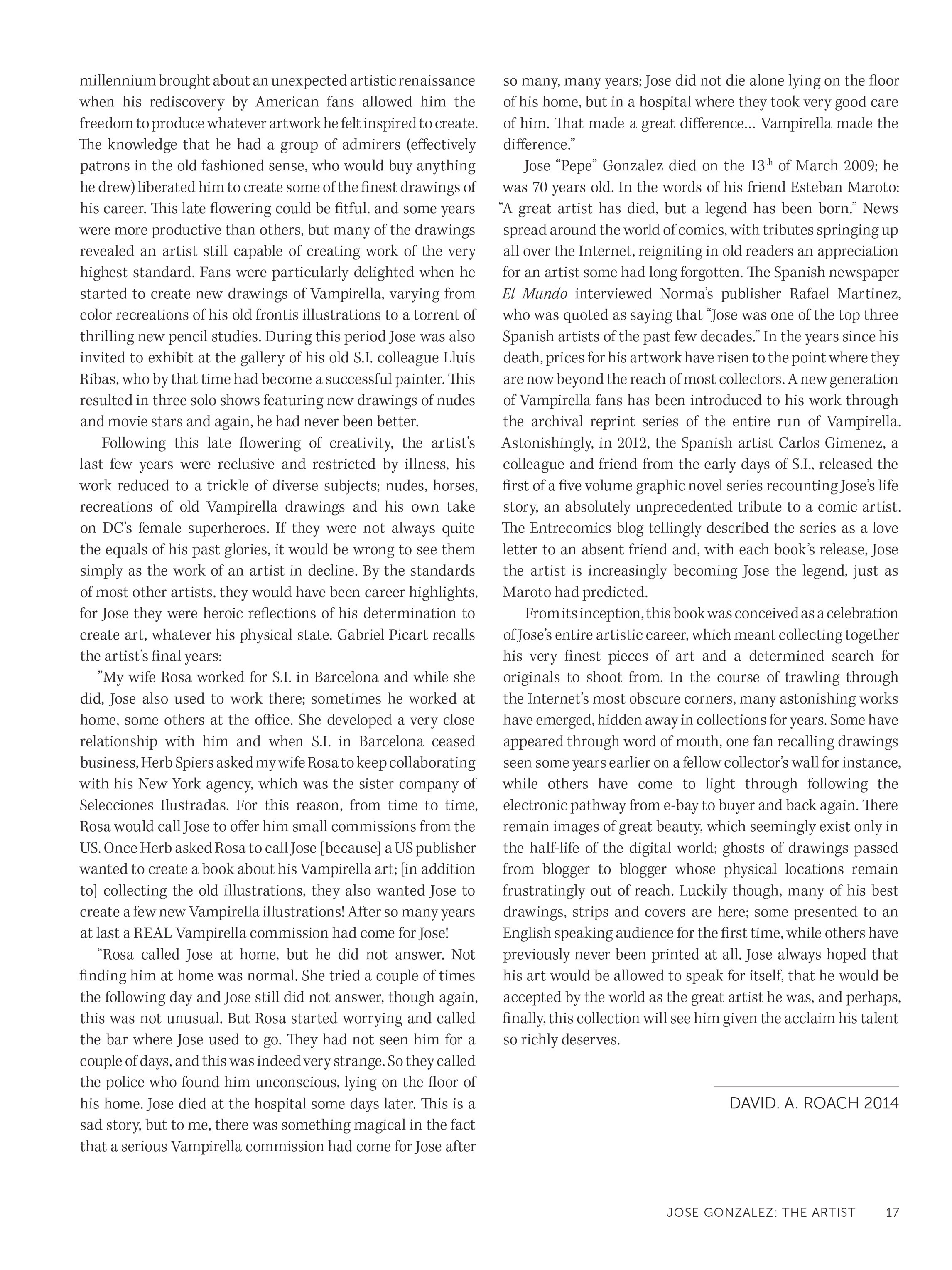 Read online The Art of Jose Gonzalez comic -  Issue # TPB (Part 1) - 18