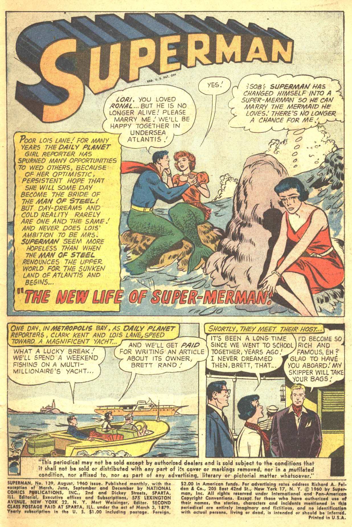 Read online Superman (1939) comic -  Issue #139 - 2