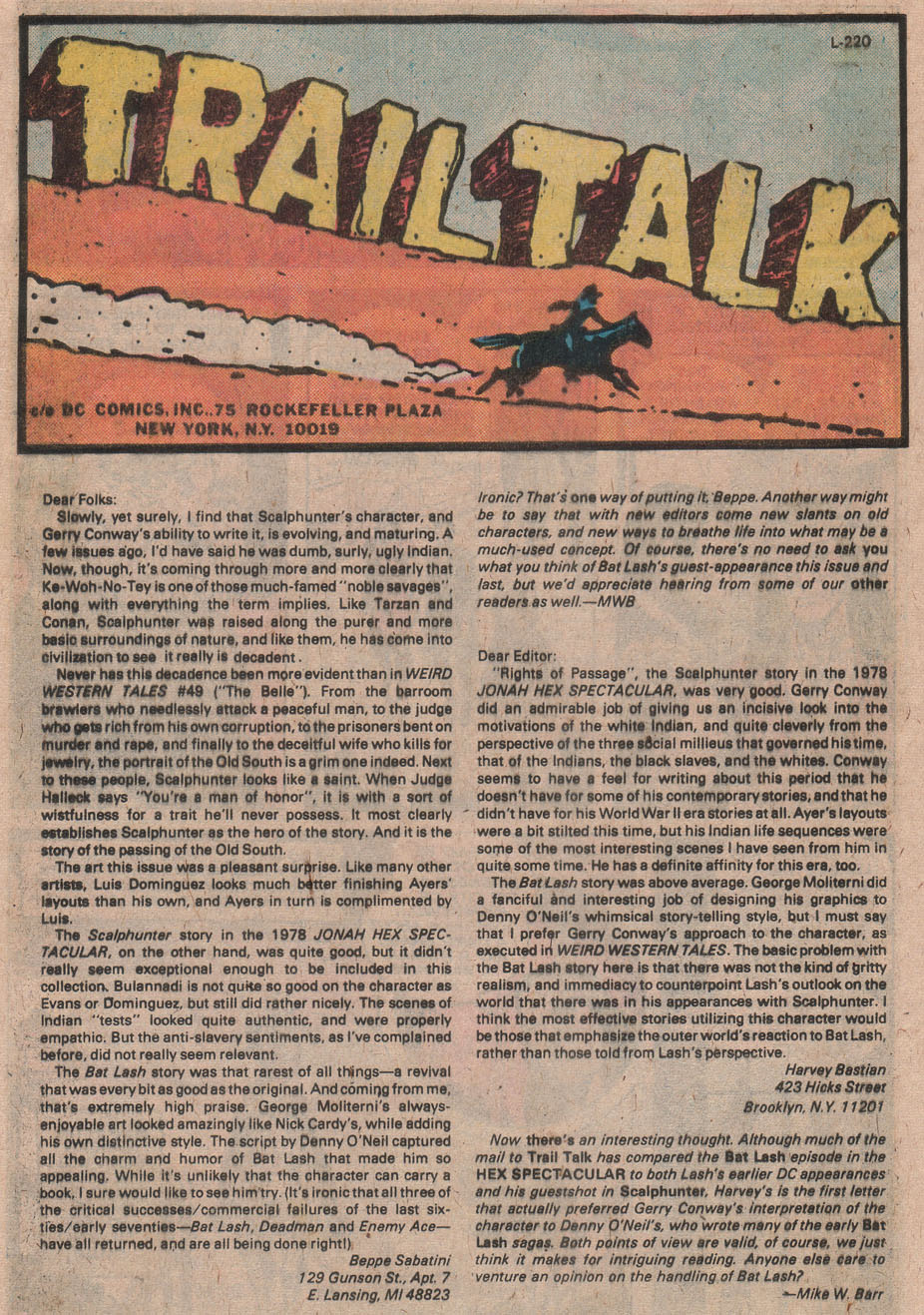 Read online Weird Western Tales (1972) comic -  Issue #53 - 31