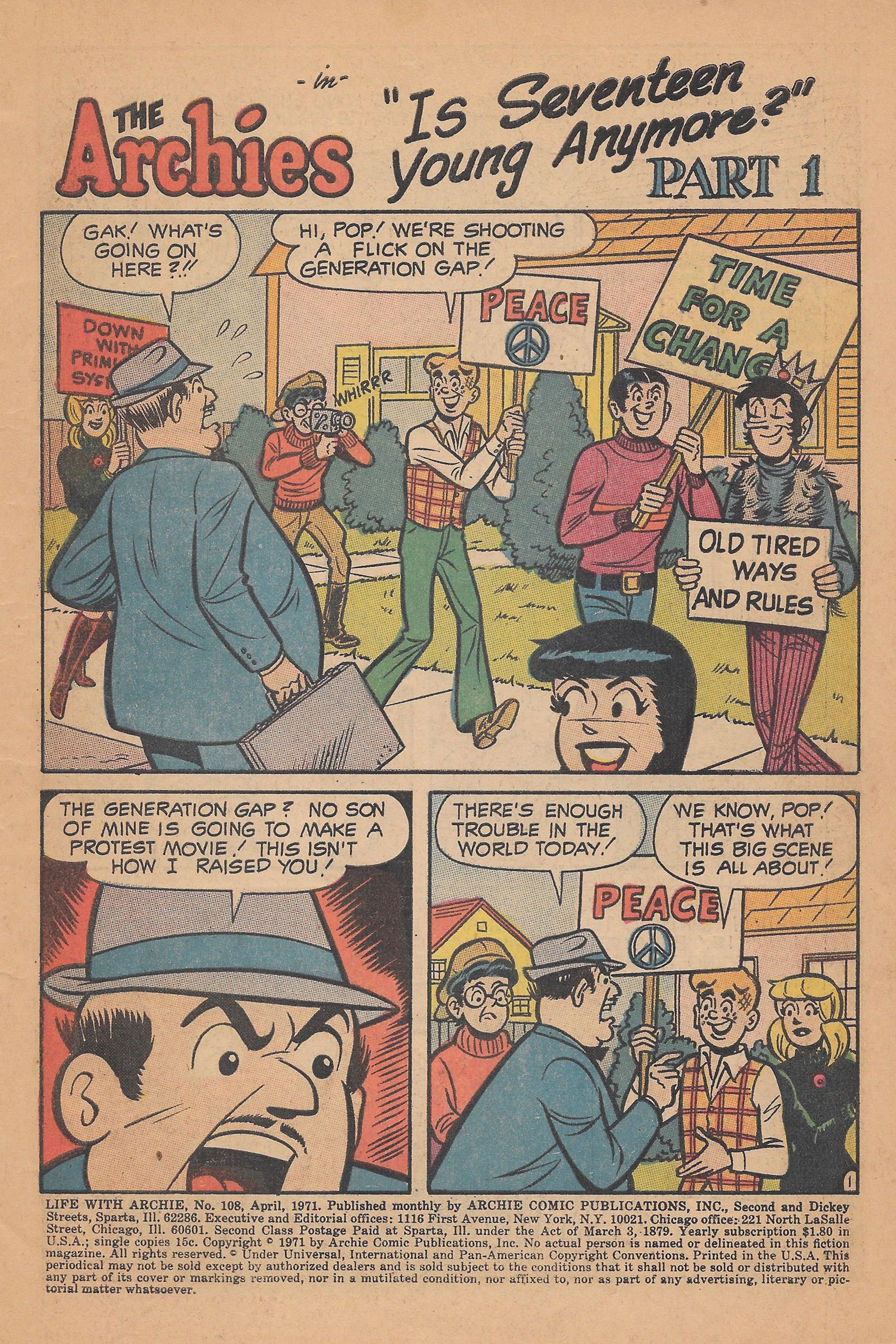 Read online Life With Archie (1958) comic -  Issue #108 - 3