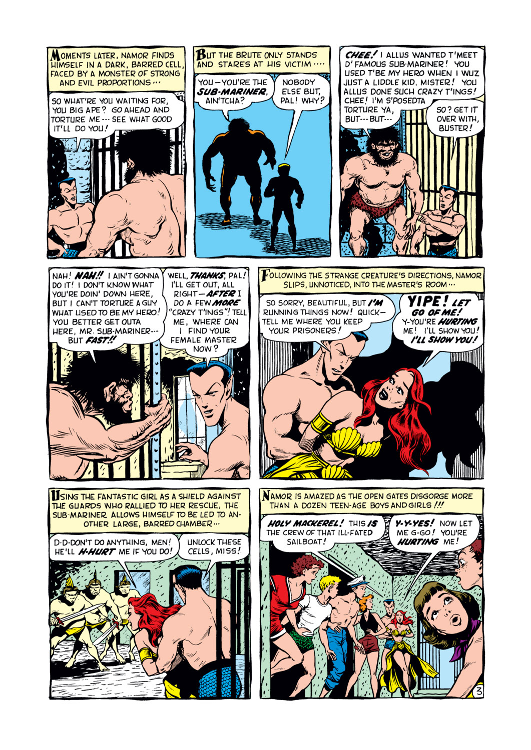 Read online Sub-Mariner Comics comic -  Issue #34 - 4